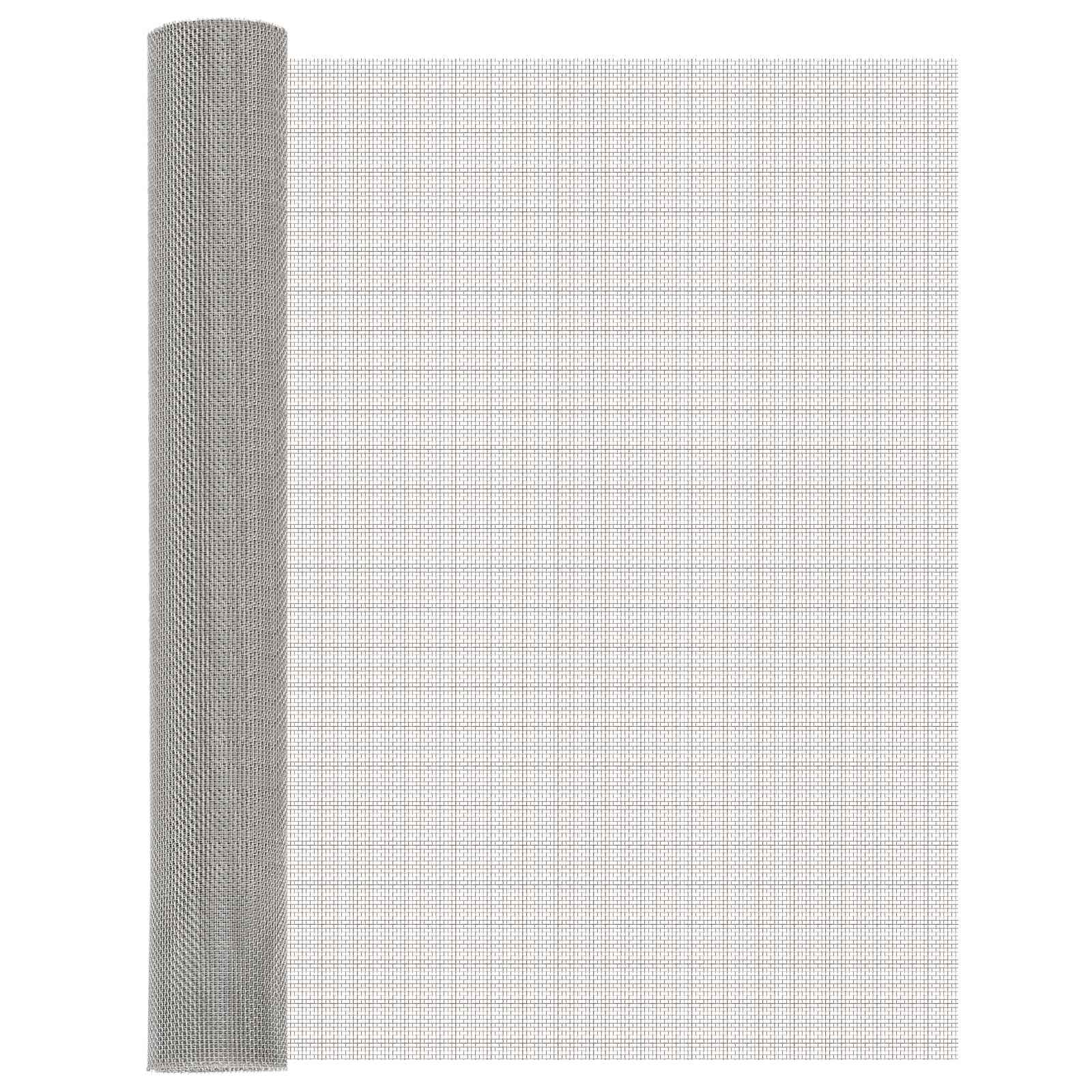 Verkkoruudun 80 X 1000 Cm 8 Mesh Ruostumaton Teräs 201 Hopea