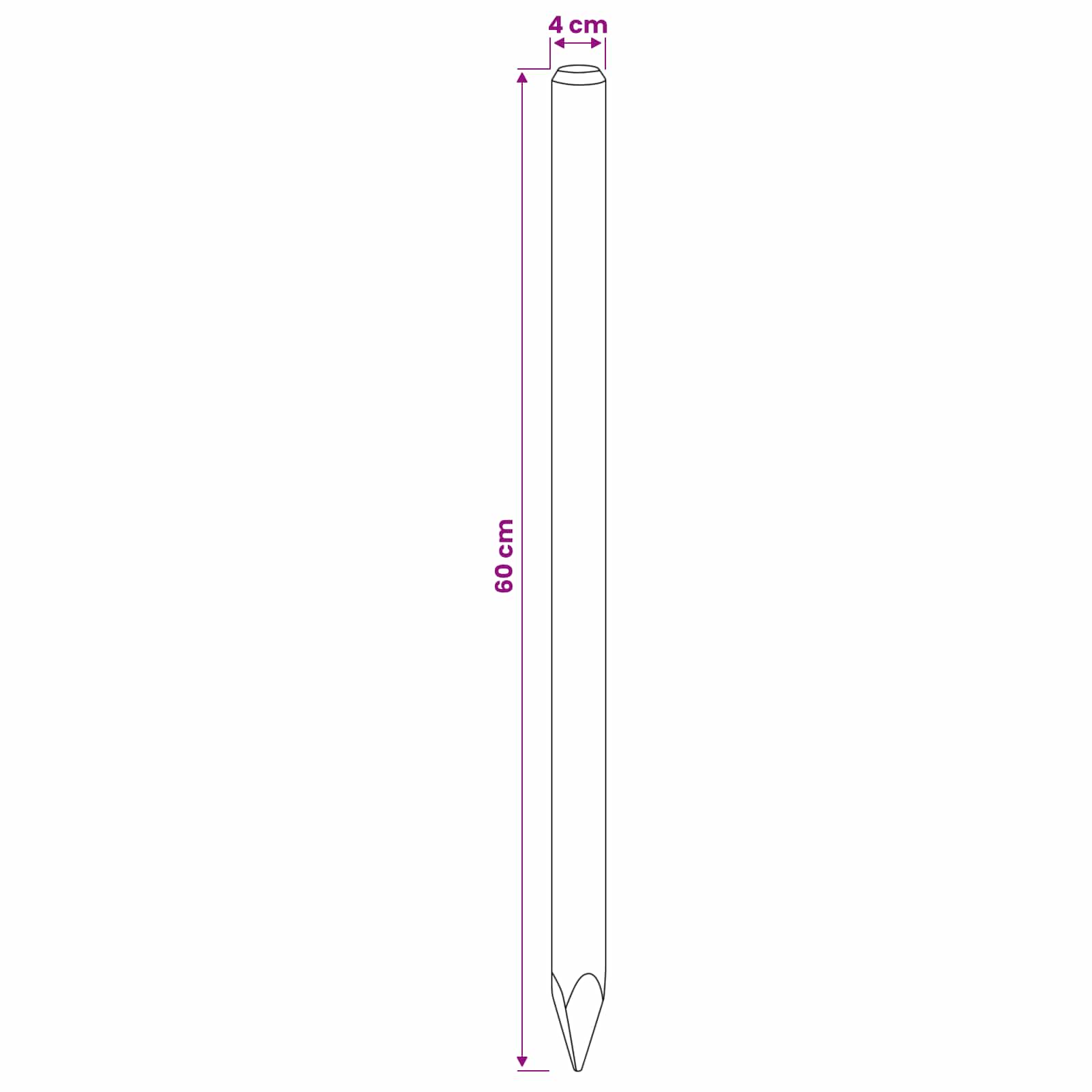 Aidan Pylväät 15 Kpl Vihreä 60 Cm Täysi Mänty
