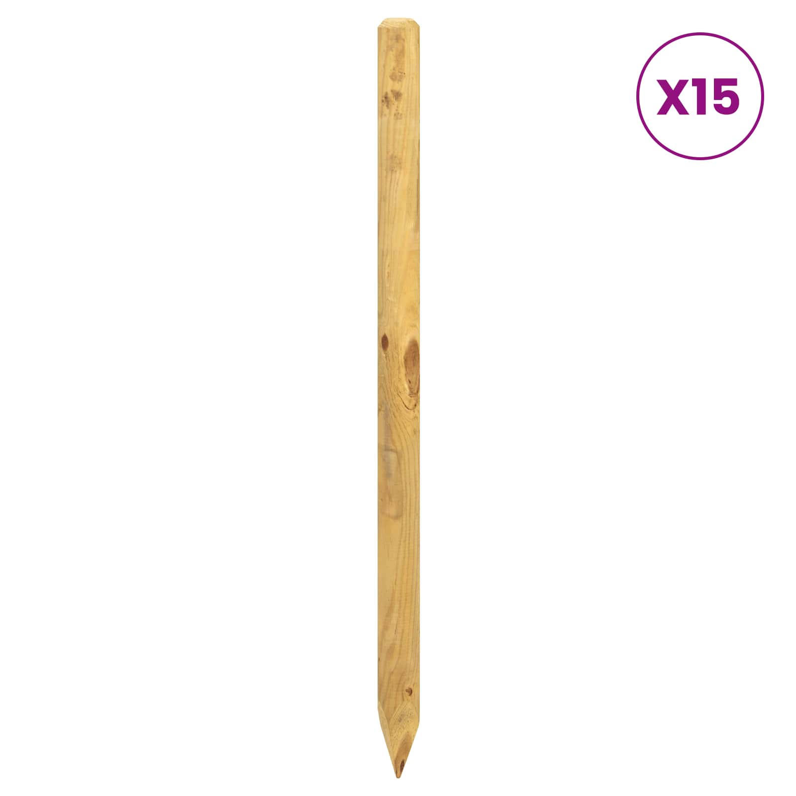 Aidan Pylväät 15 Kpl Vihreä 100 Cm Täysi Mänty