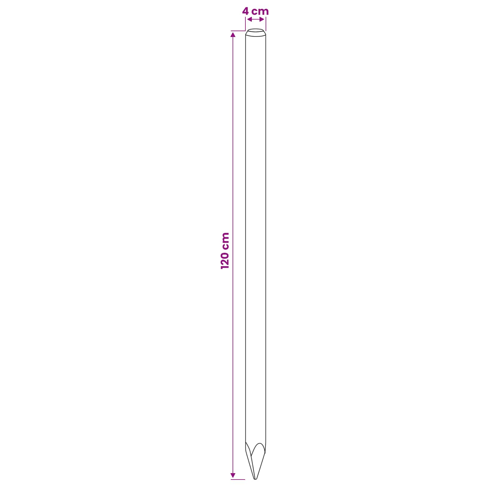 Aidan Pylväät 15 Kpl Vihreä 120 Cm Täysi Mänty