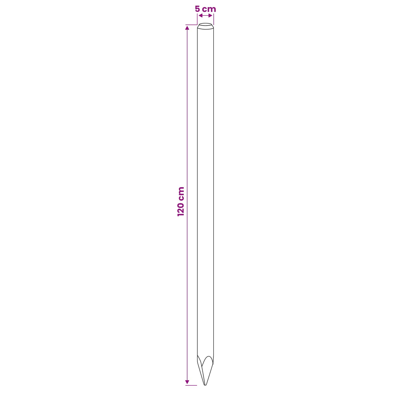 Aidan Pylväät 15 Kpl Vihreä 120 Cm Täysi Mänty