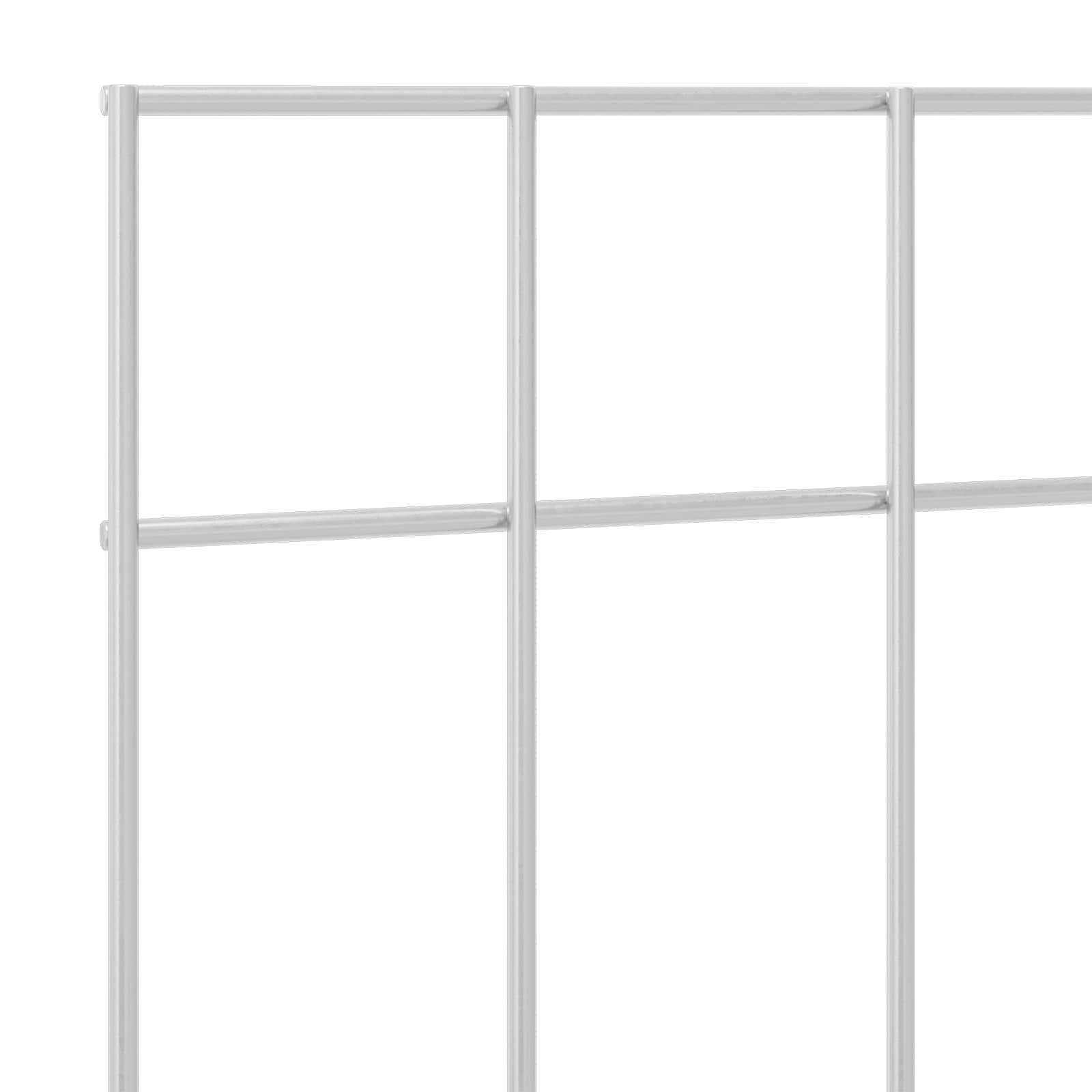 Puutarha-Aitapaneeli 48 Pcs Galvanoitu Teräs Hopea