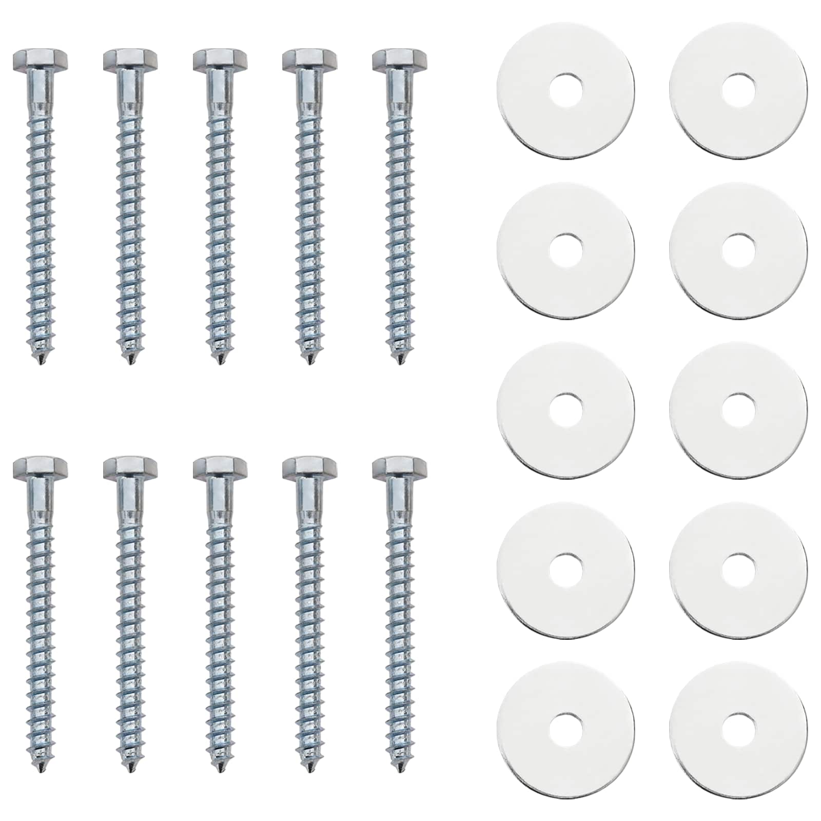 Maakiinnike 10 Pcs Hopea Ø10 X 60 Cm Galvanoitu Metalli