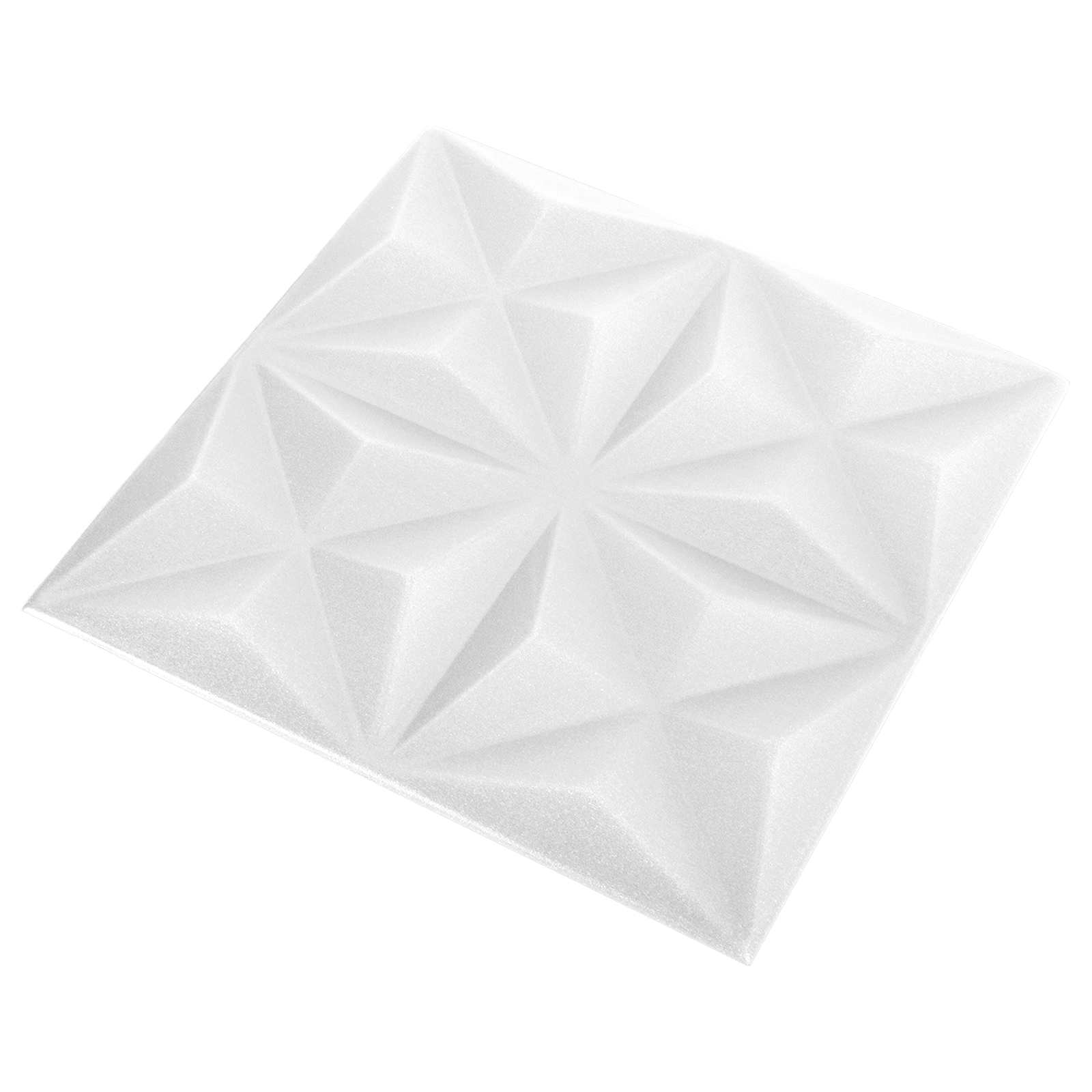 Seinäpaneelit 24 Pcs Origami Valkoinen 50 X 50 Cm Xps Vaahdon