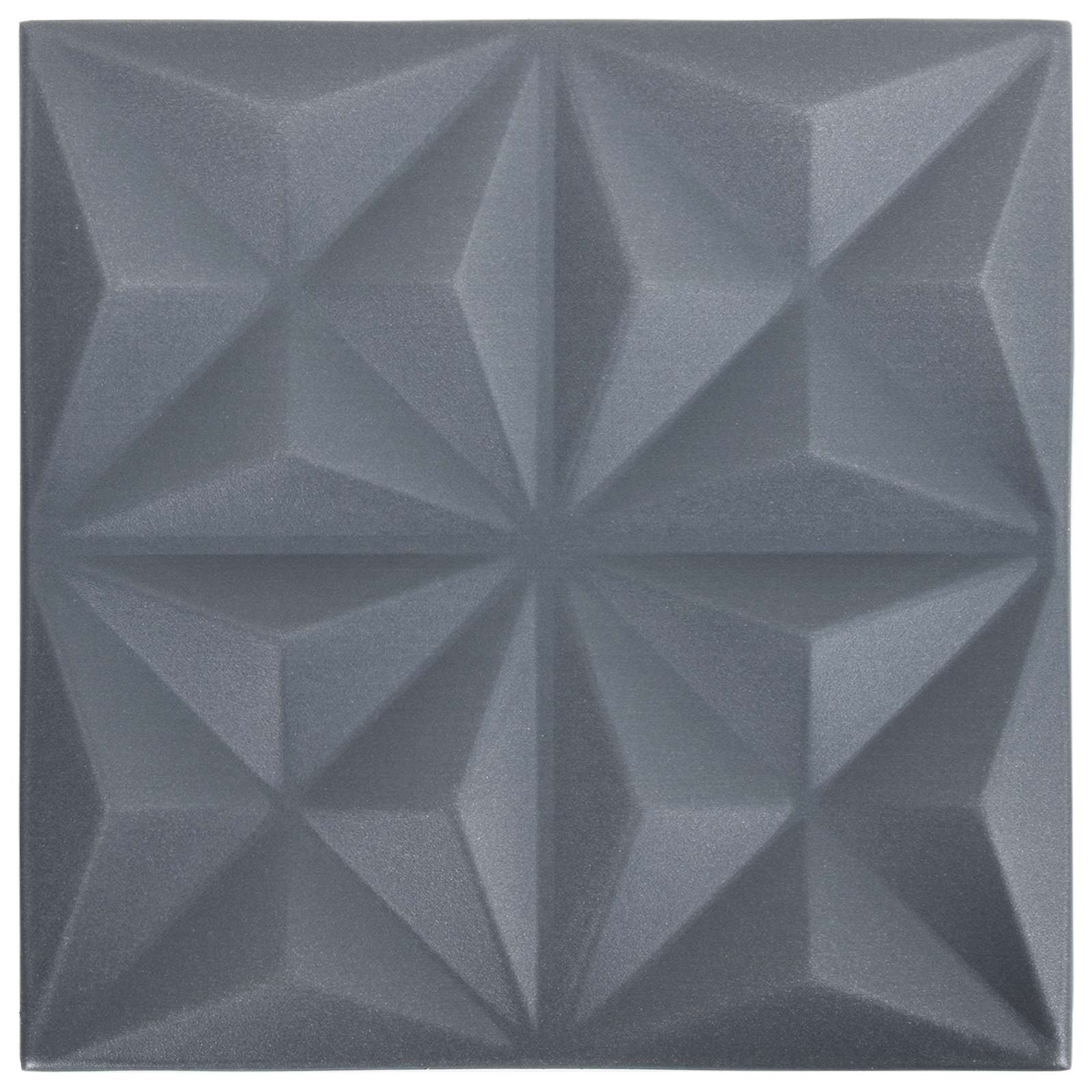 Seinäpaneelit 24 Pcs Origami Harmaa 50 X 50 Cm Xps Vaahdon