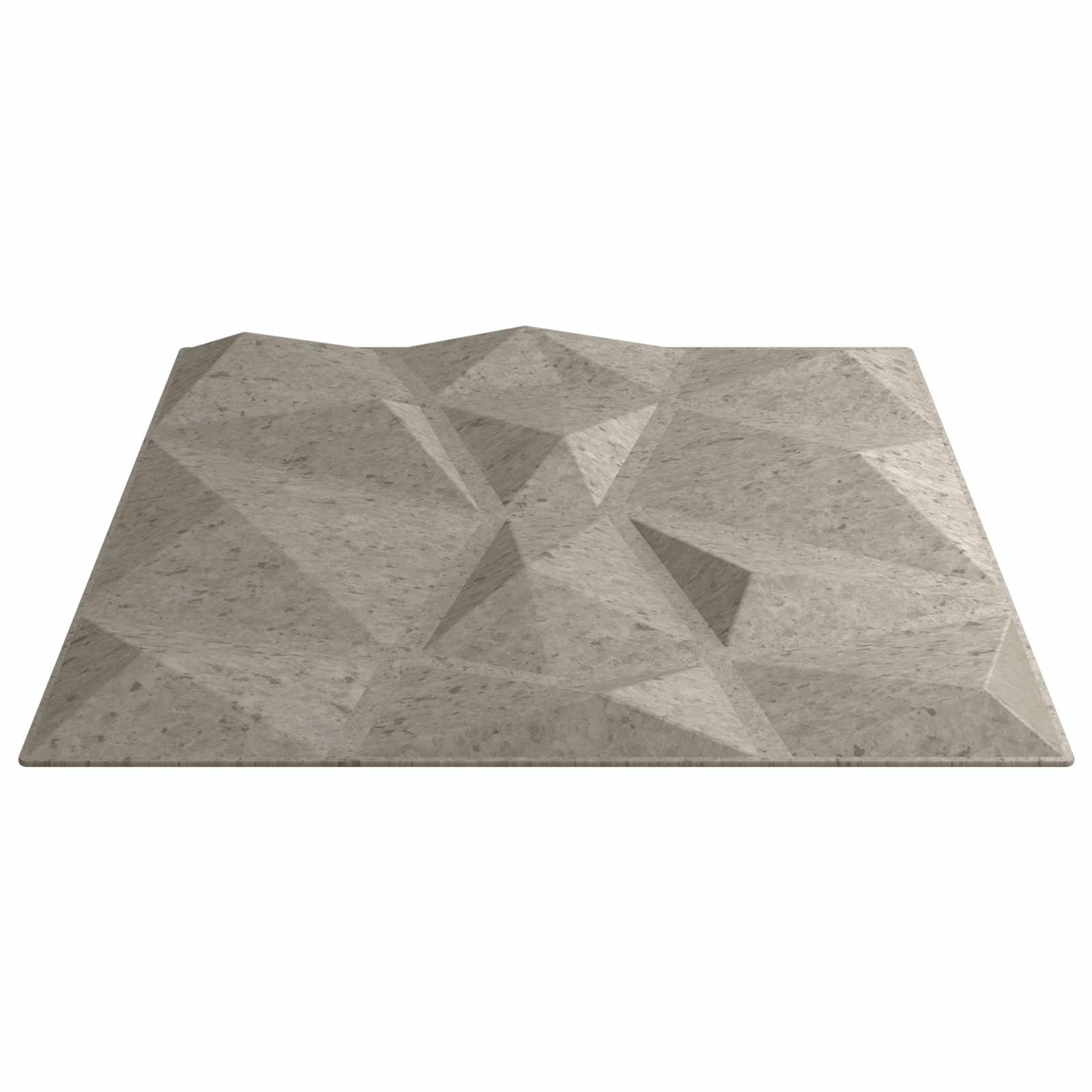 Seinäpaneelit 24 Pcs Betoninharmaa 50 X 50 Cm Xps Vaahdon