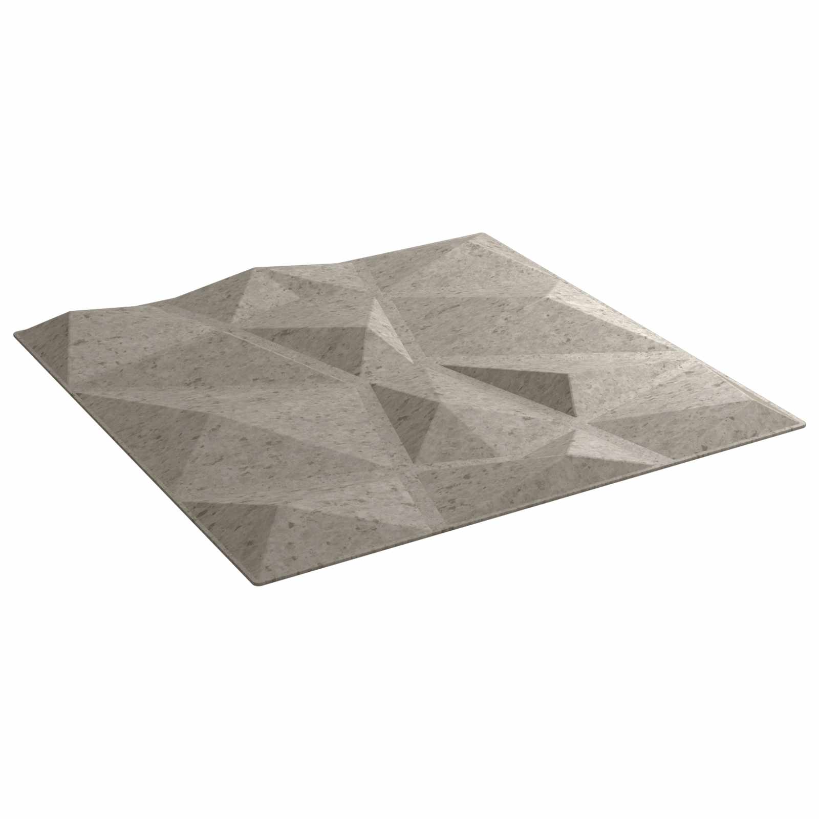 Seinäpaneelit 48 Pcs Betoninharmaa 50 X 50 Cm Xps Vaahdon