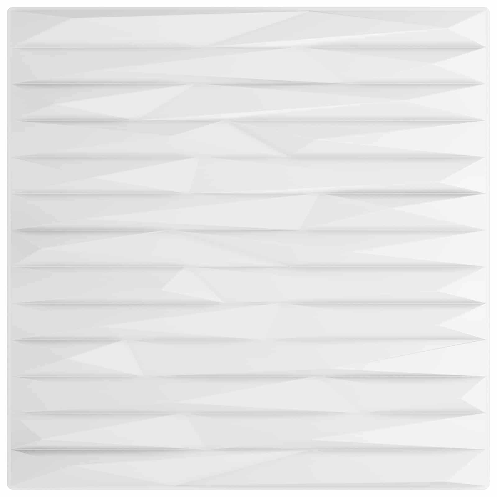 Seinäpaneelit 24 Pcs Valkoinen Kivi 50 X 50 Cm Xps Vaahdon