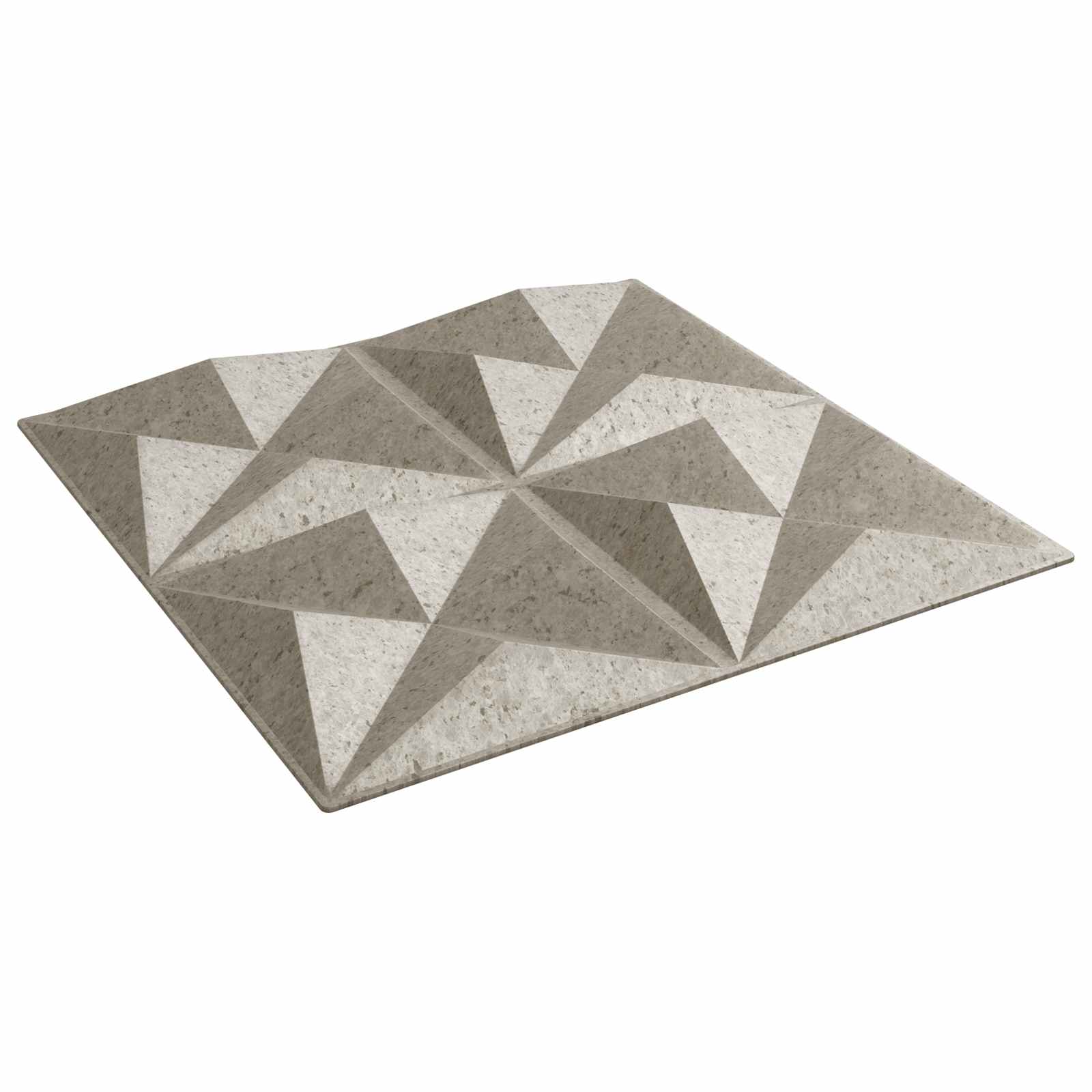 Seinäpaneelit 24 Pcs Origamibetoni 50 X 50 Cm Xps Vaahdon
