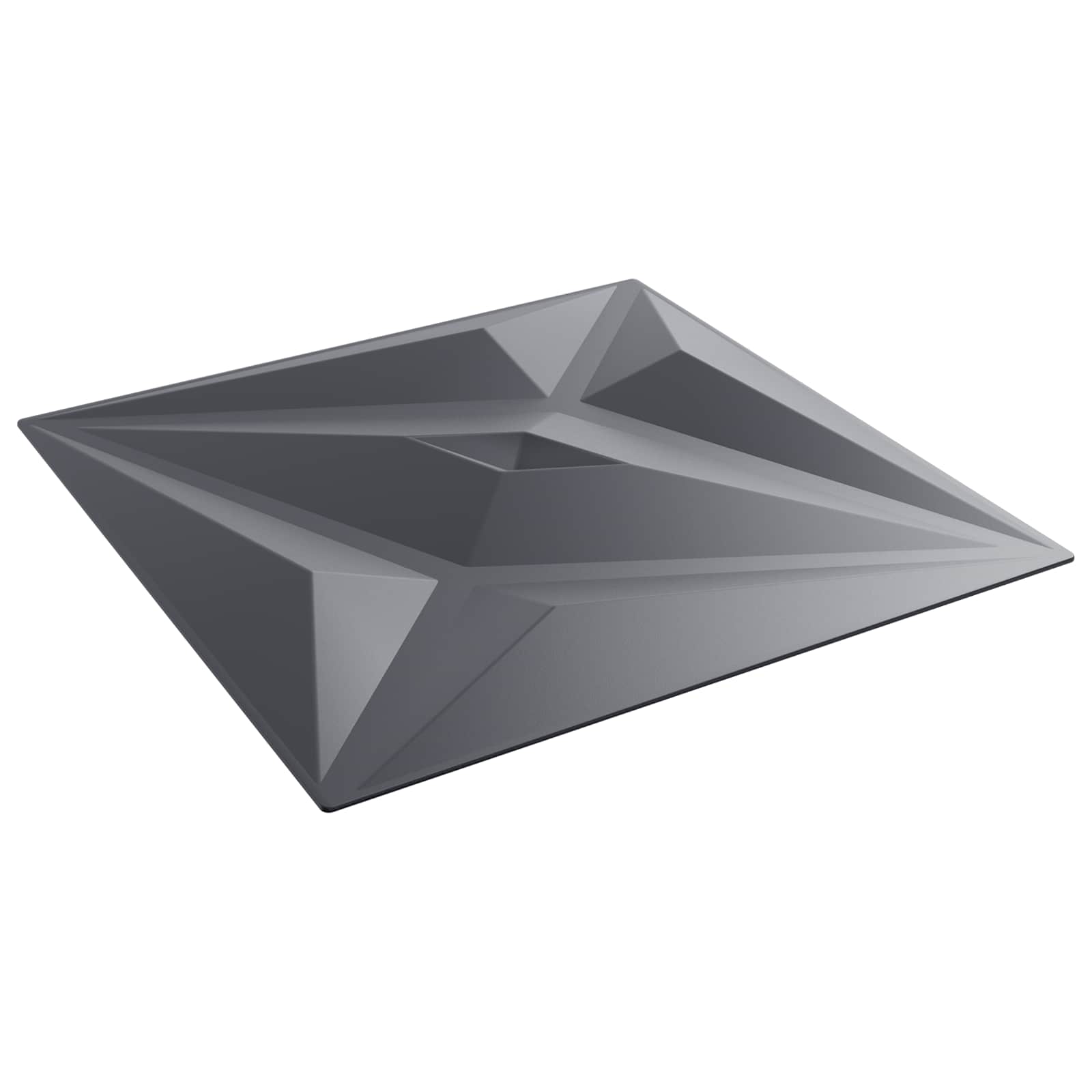 Seinäpaneelit Tähti 12 Pcs Tähtiharmaa 50 X 50 Cm Xps Vaahdon