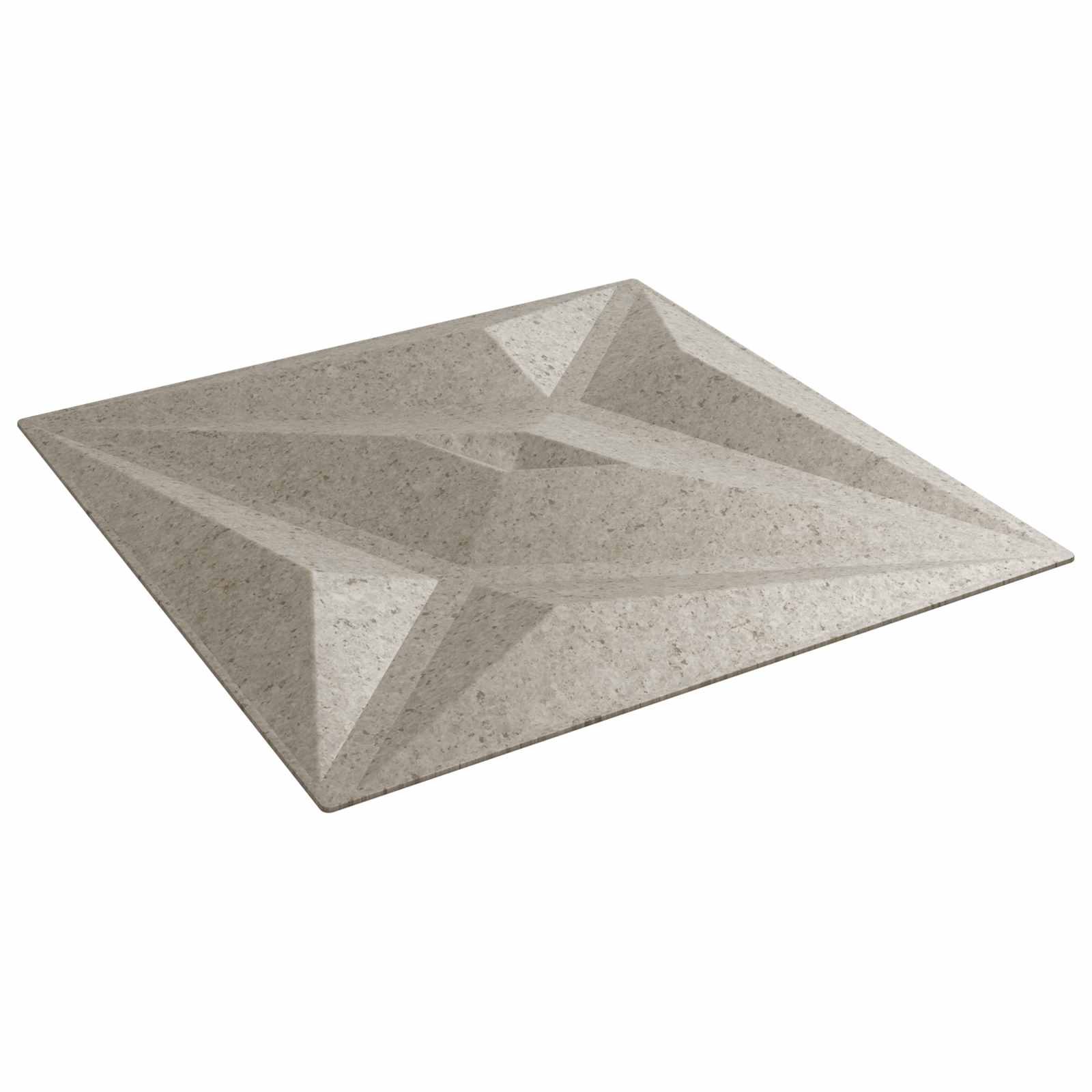 Seinäpaneelit Tähti 24 Pcs Tähtibetoni 50 X 50 Cm Xps Vaahdon