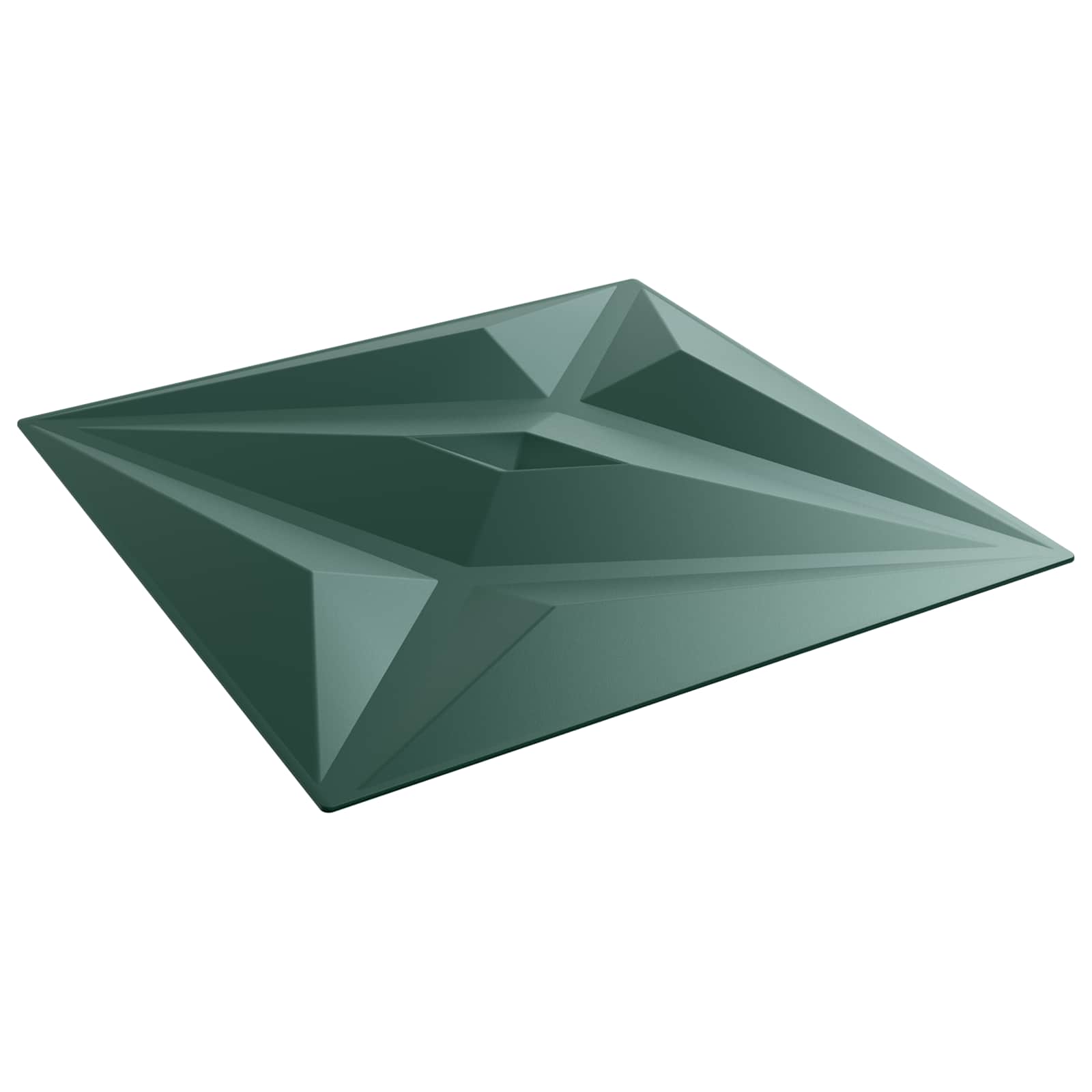Seinäpaneelit Tähti 12 Pcs Tähtivihreä 50 X 50 Cm Xps Vaahdon