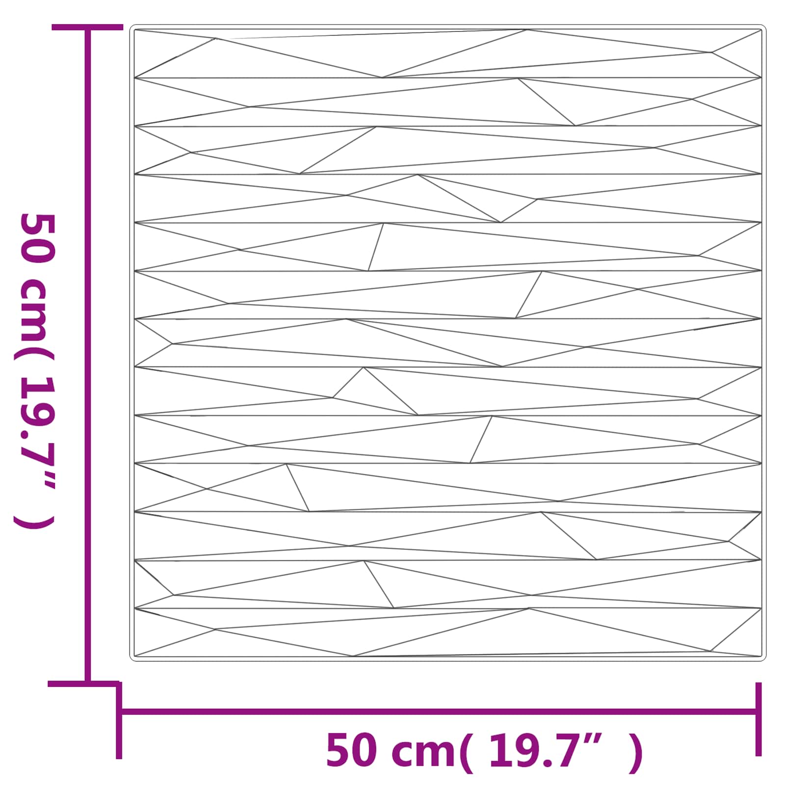Seinäpaneelit 24 Pcs Kivilöyhkönvihreä 50 X 50 Cm Xps Vaahdon