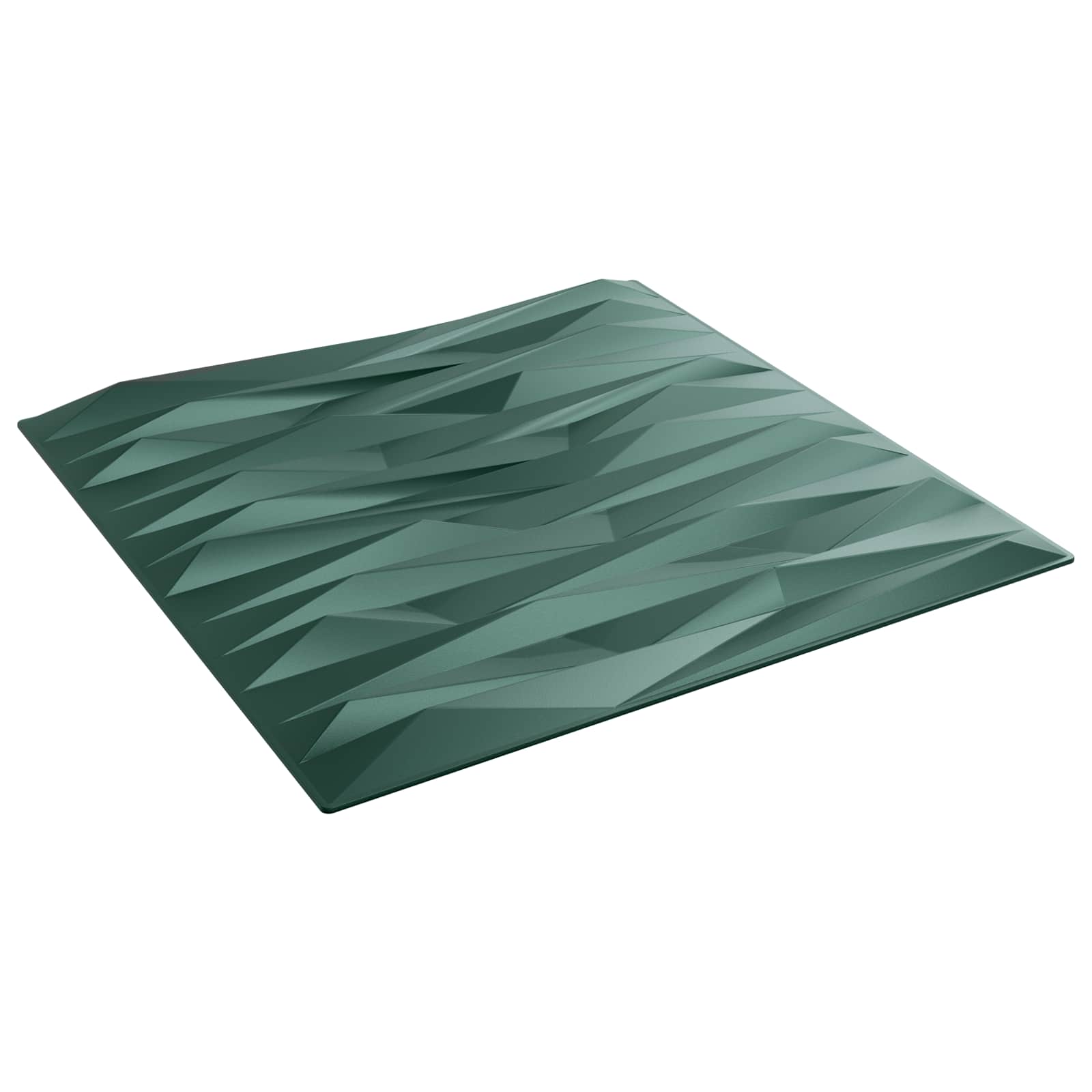 Seinäpaneelit 48 Pcs Kivilöyhkönvihreä 50 X 50 Cm Xps Vaahdon