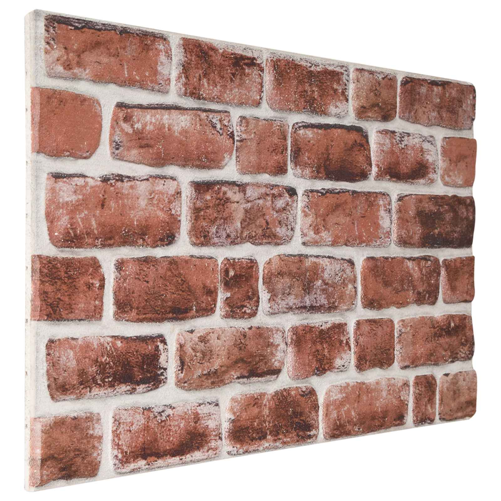 Seinäpaneelit 10 Pcs Tumma Ruskea Ja Valkoinen 100 X 50 Cm