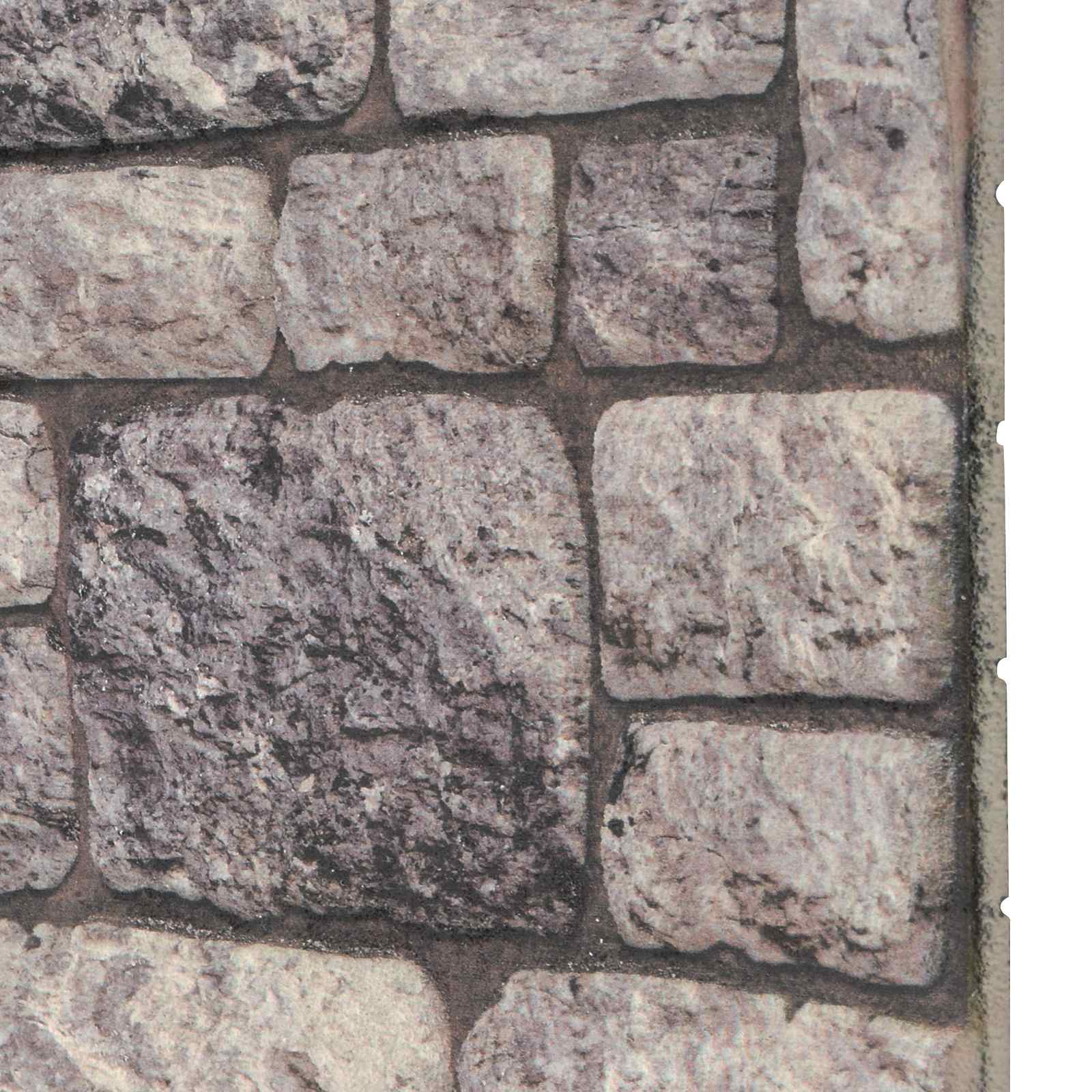 Seinäpaneelit 10 Pcs Harmaa Ja Valkoinen 100 X 50 Cm