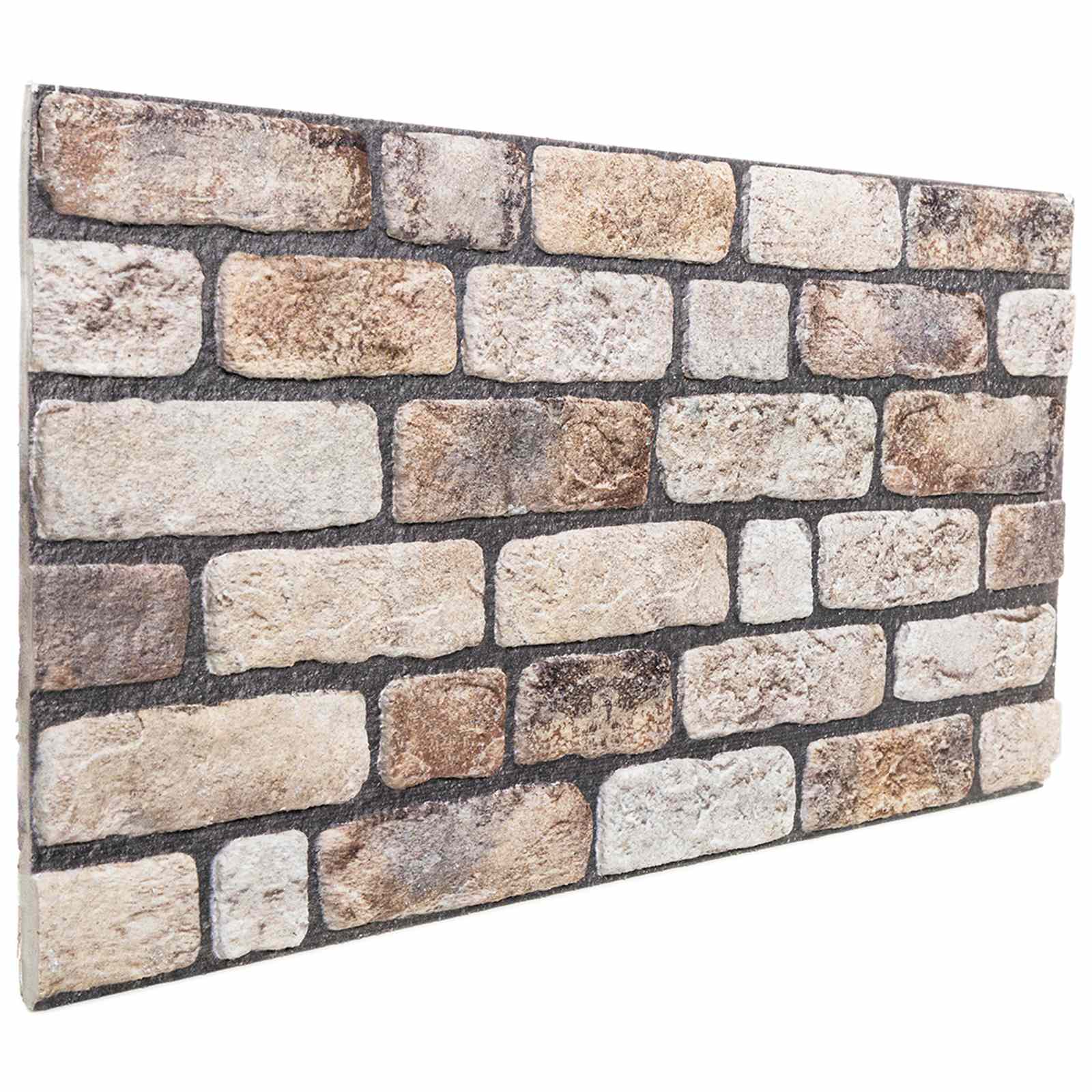 Seinäpaneelit 10 Pcs Vaaleanruskea 100 X 50 Cm Eps Vaahtomuovi