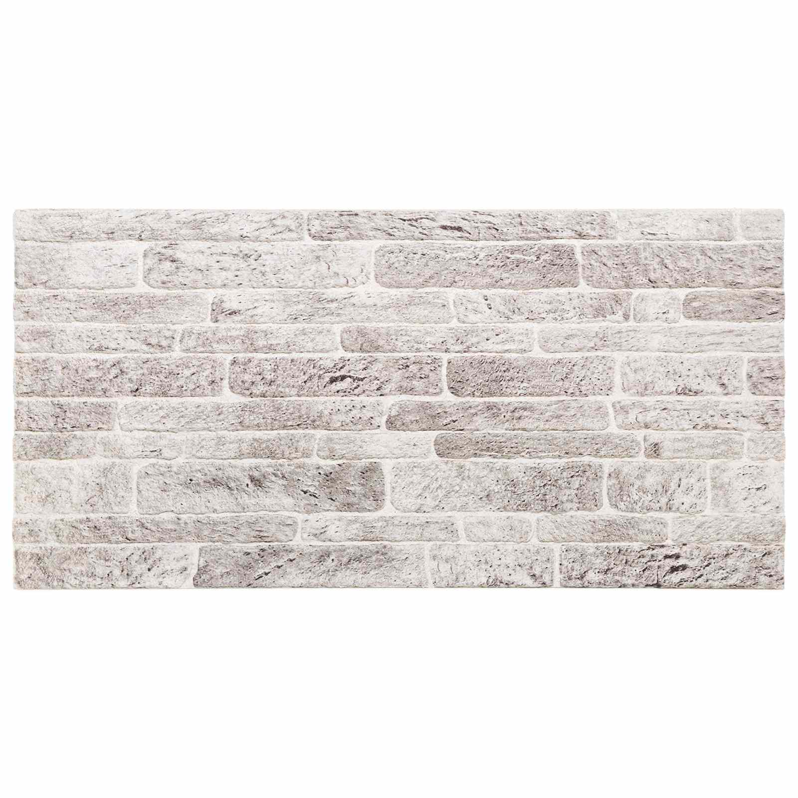 Seinäpaneelit 10 Pcs Vaaleanharmaa Ja Valkoinen 100 X 50 Cm