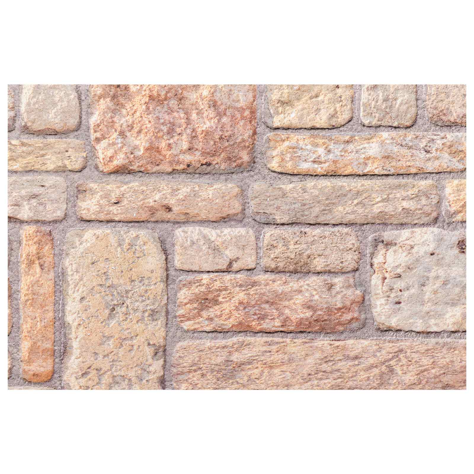 Seinäpaneelit 10 Pcs Vaalea Ruskea Ja Valkoinen 100 X 50 Cm