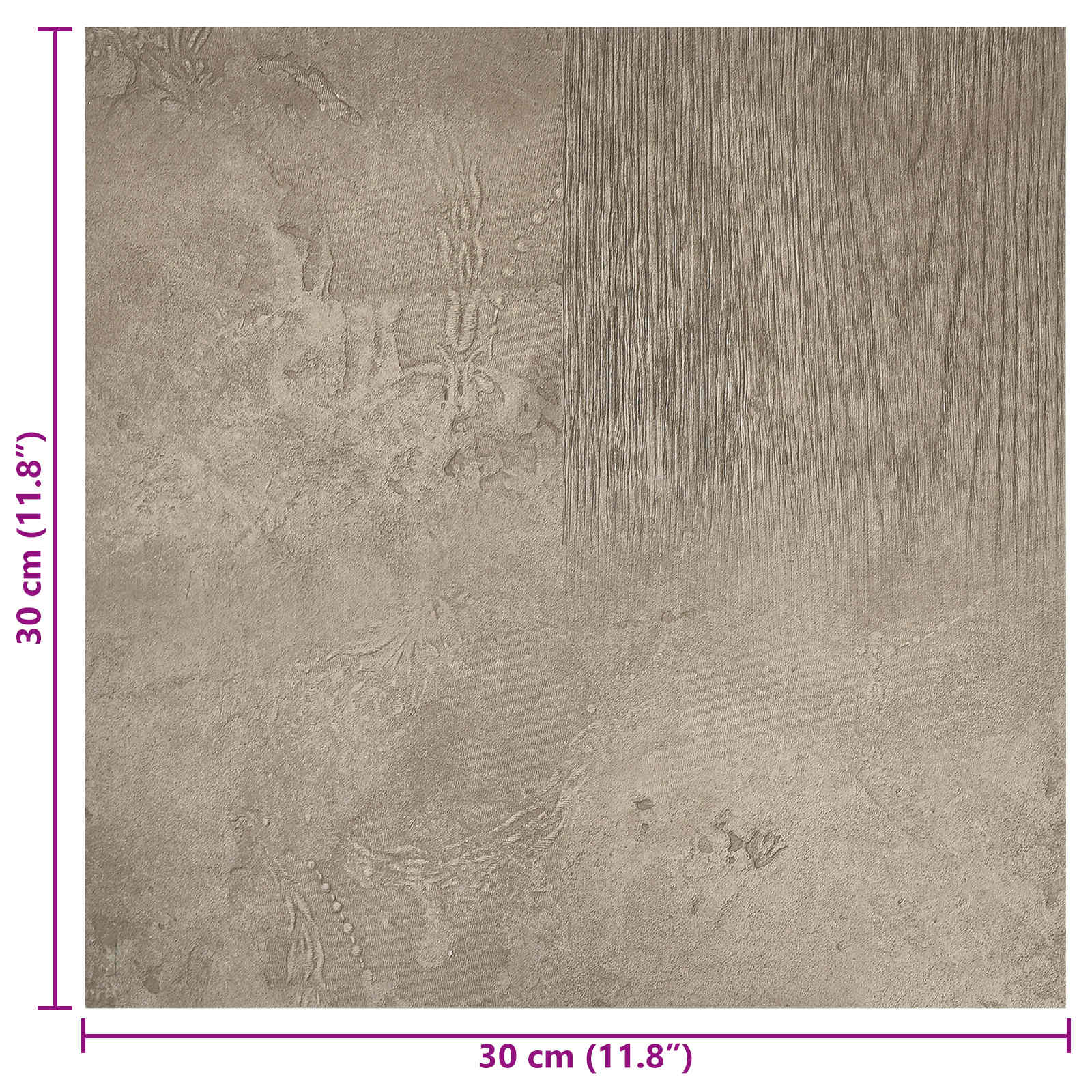 Itsekiinnittyvät Lattialankut 30,5 X 30,5 Cm 20 Pcs