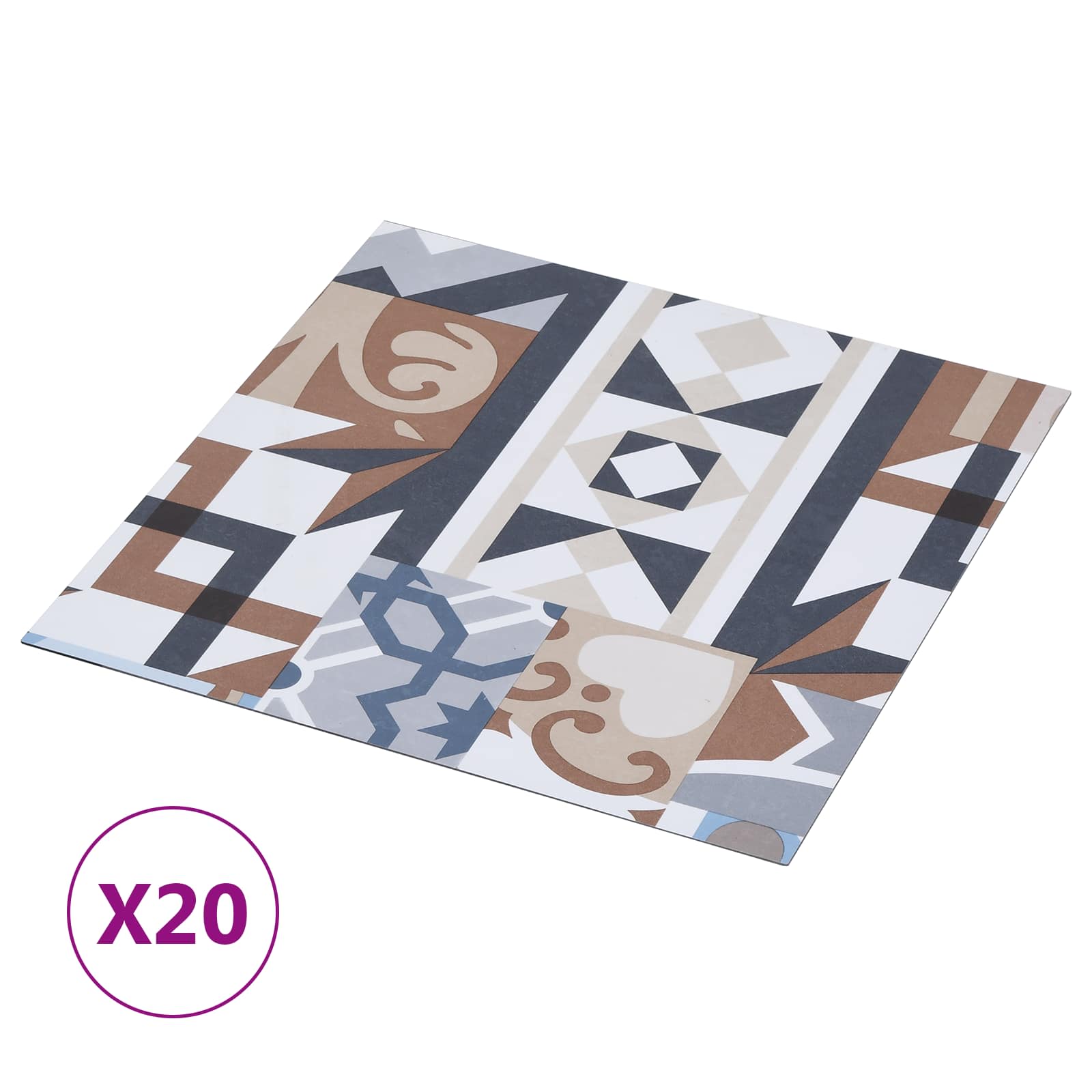 Itsekiinnittyvät Lattialankut 30,5 X 30,5 Cm 20 Pcs