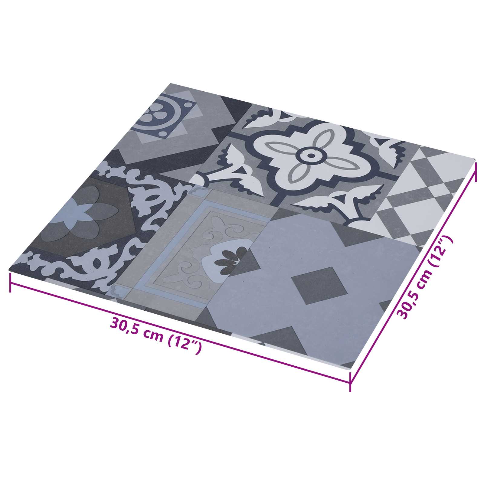 Itsekiinnittyvät Lattialankut 30,5 X 30,5 Cm 20 Pcs