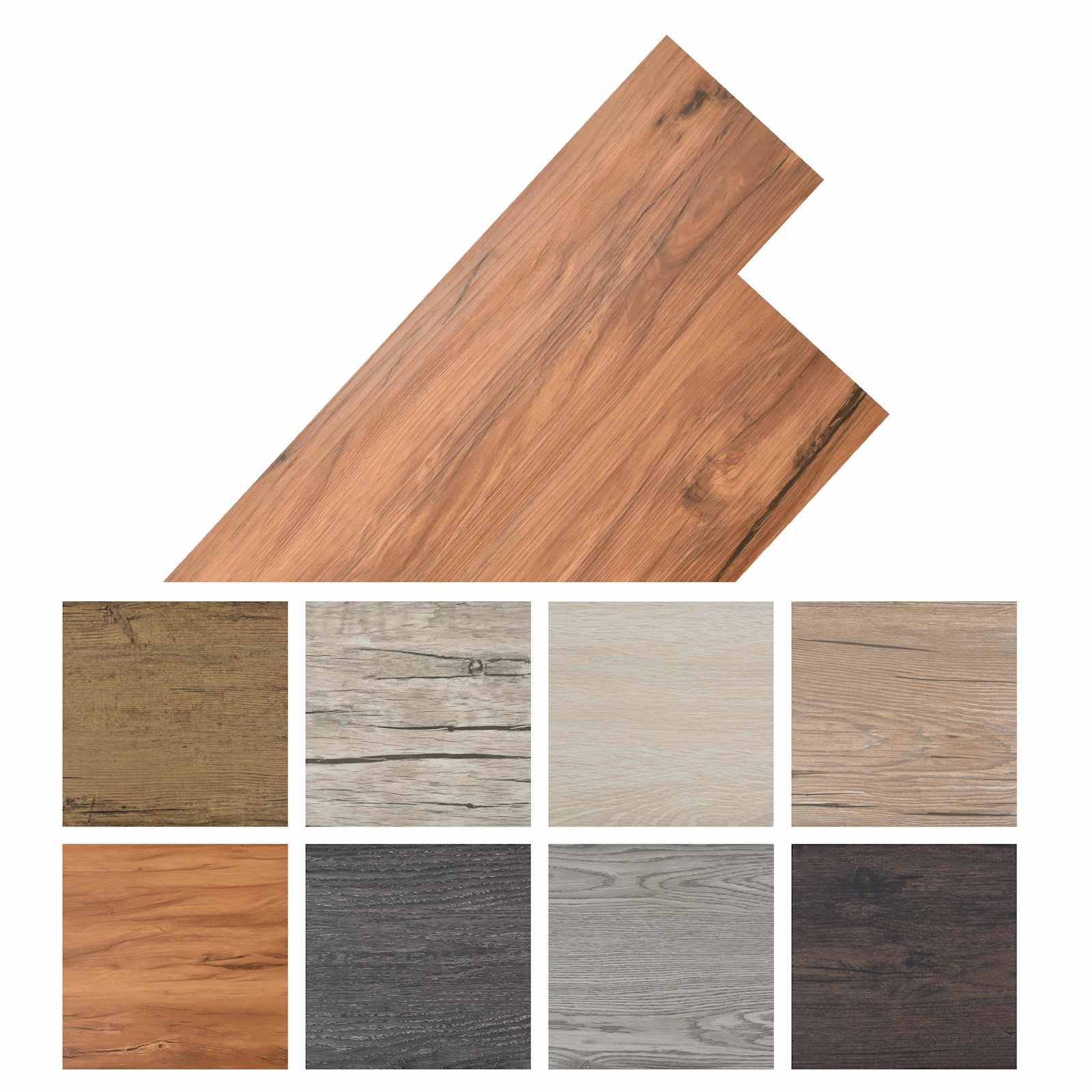 Itsekiinnittyvät Pvc-Lankut 30,5 X 61 Cm 28 Pcs
