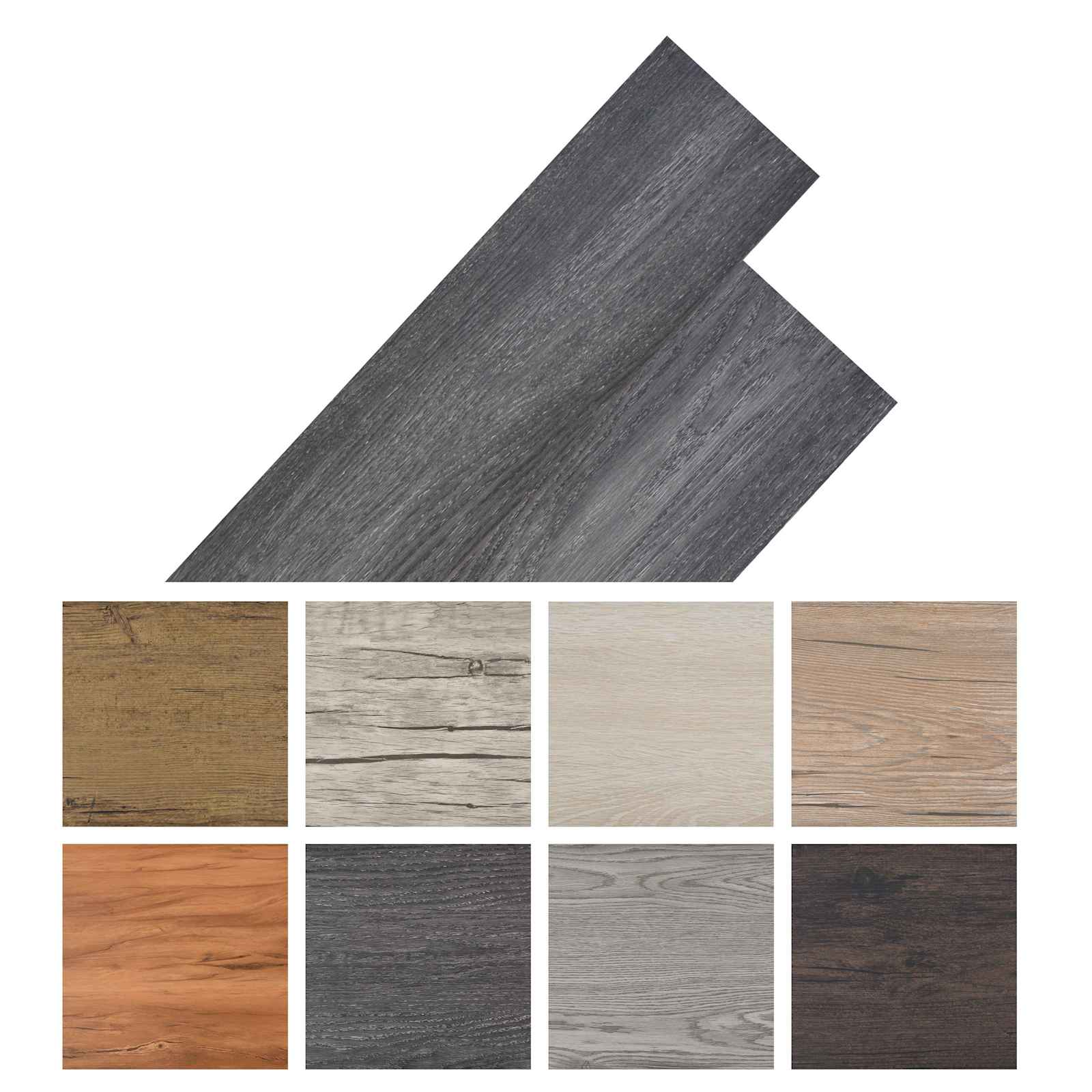 Itsekiinnittyvät Pvc-Lankut 30,5 X 61 Cm 28 Pcs