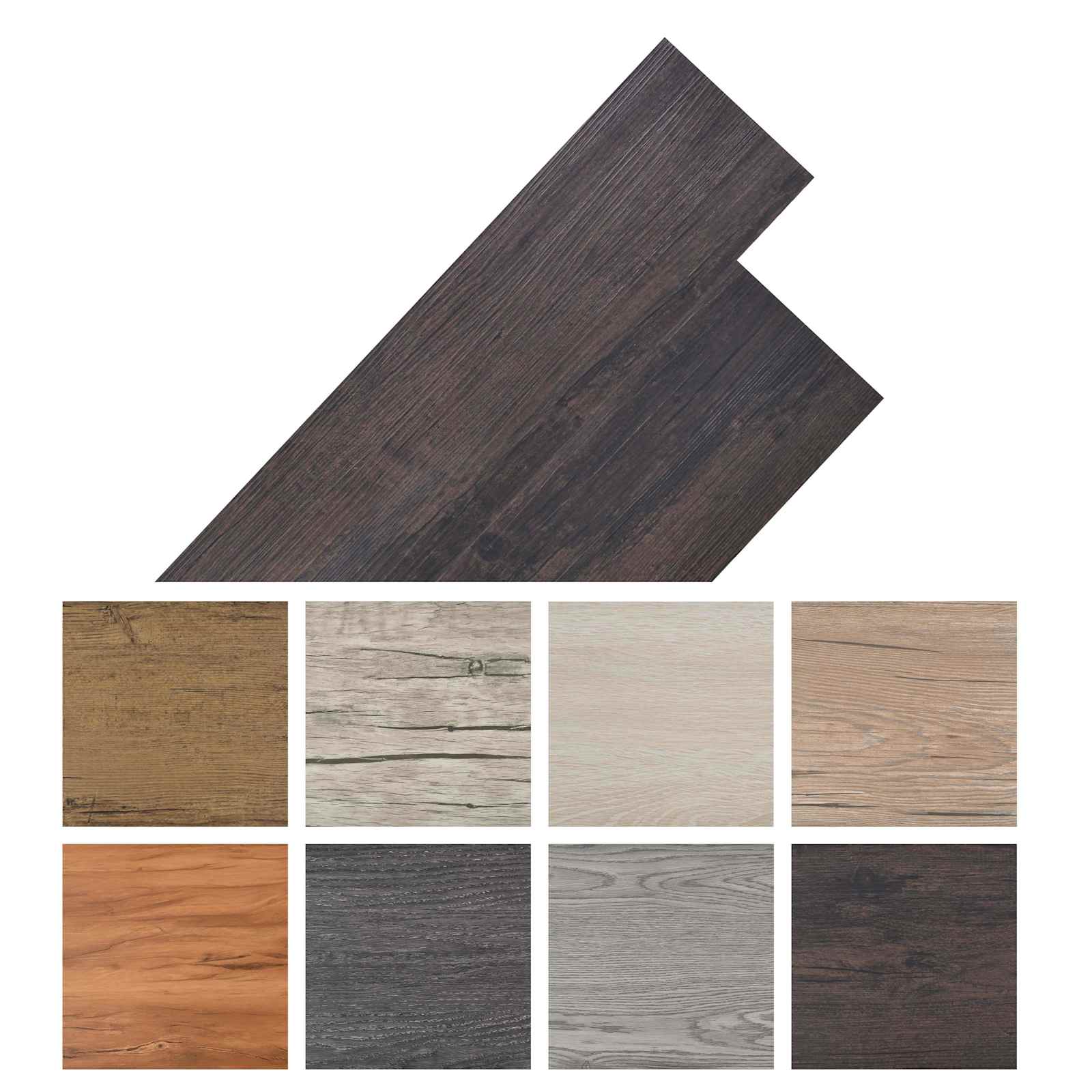Itsekiinnittyvät Pvc-Lankut 30,5 X 61 Cm 28 Pcs