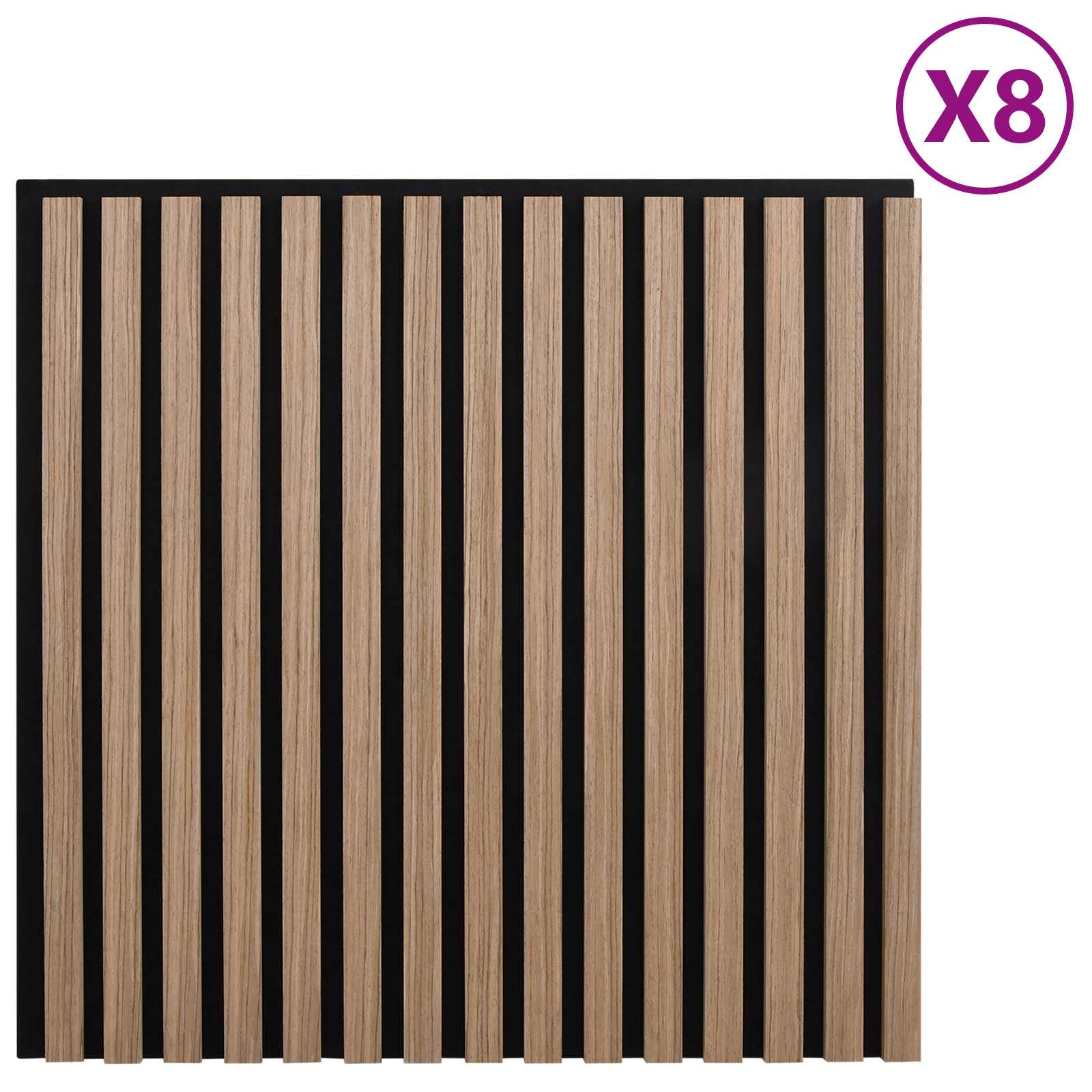 Seinäpaneelit 8 Pcs Ruskea 60,5 X 60 Cm