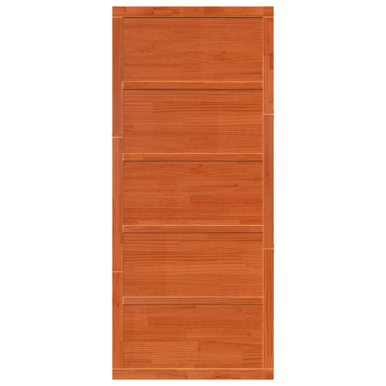 Ladon Ovi Vahanruskea 100 X 2,5 X 208 Cm Täysi Mänty
