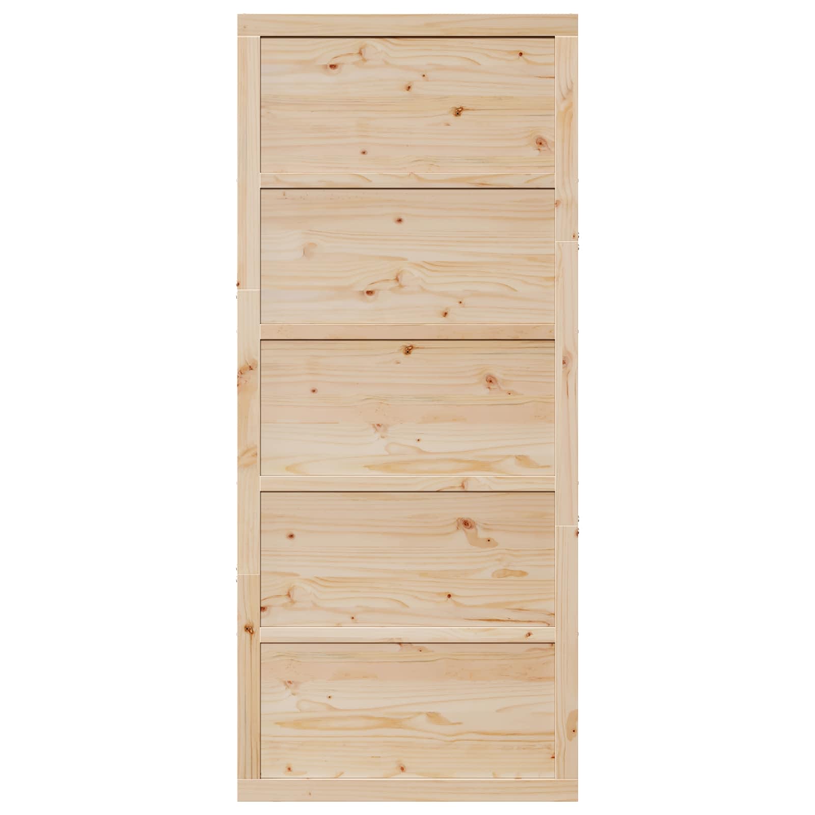 Ladon Ovi Luonnollinen 90 X 2,5 X 208 Cm Täysi Mänty