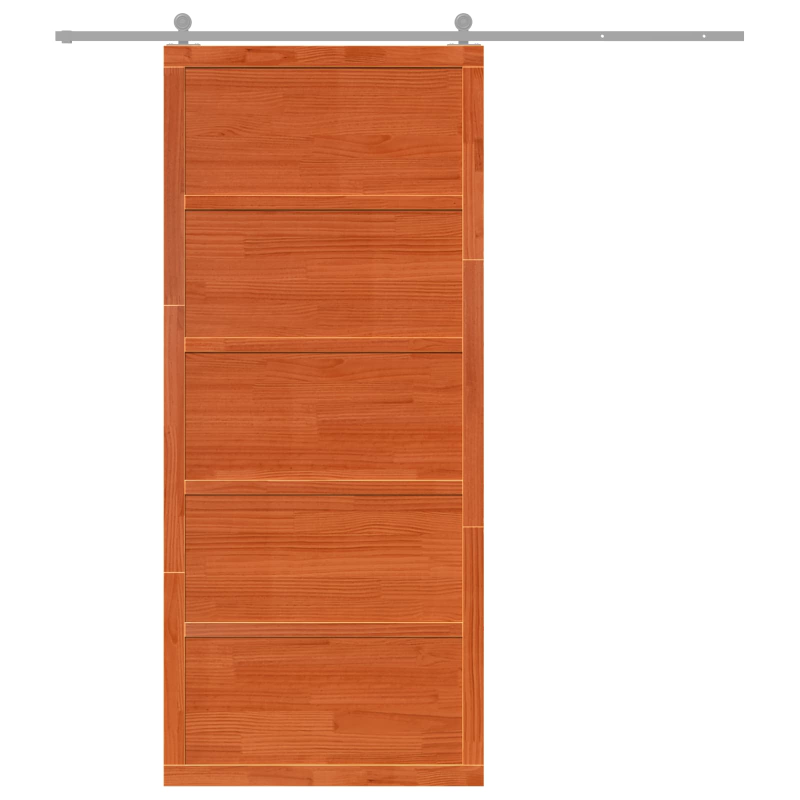 Ladon Ovi Vahanruskea 80 X 2,5 X 208 Cm Täysi Mänty