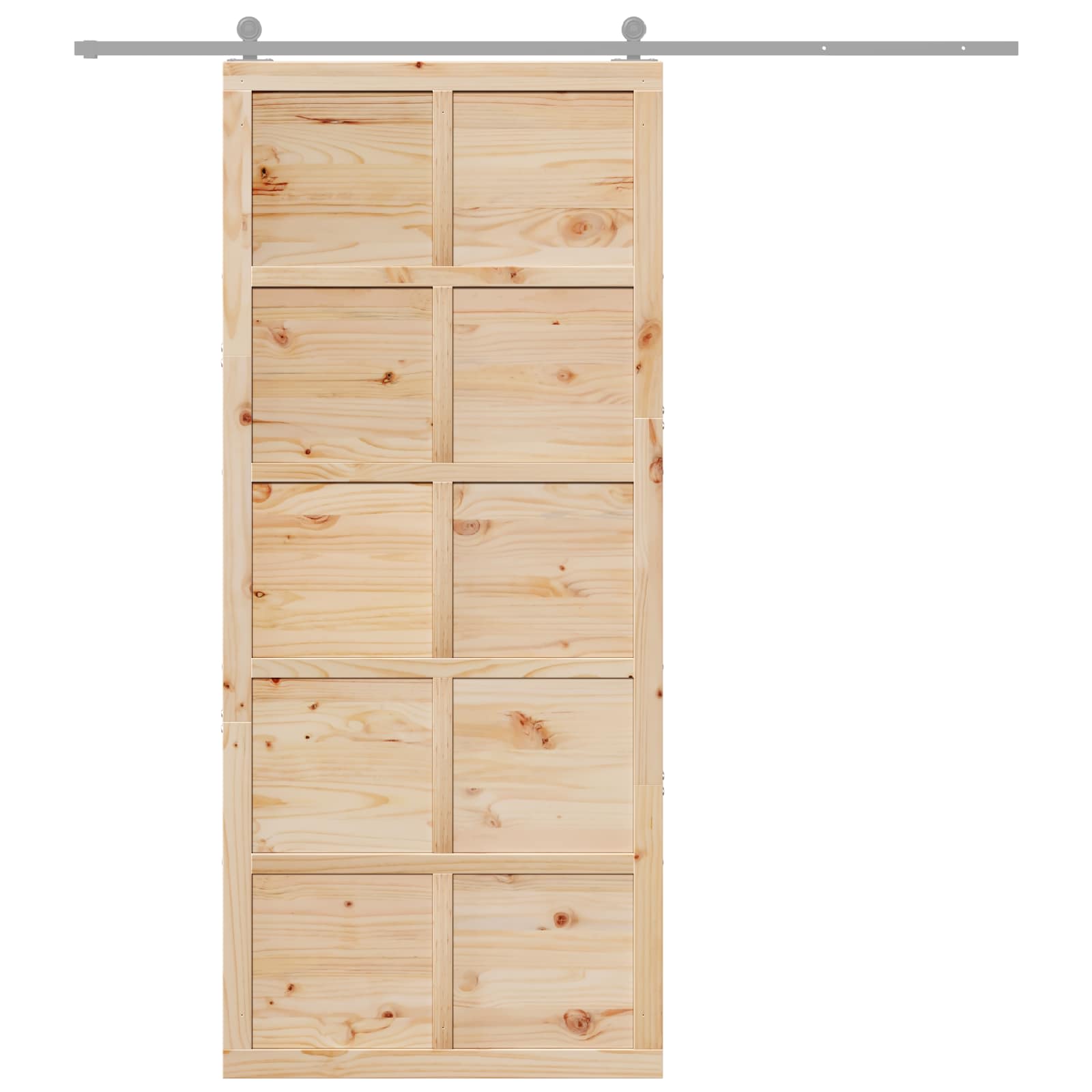 Ladon Ovi Luonnollinen 90 X 2,5 X 208 Cm Täysi Mänty
