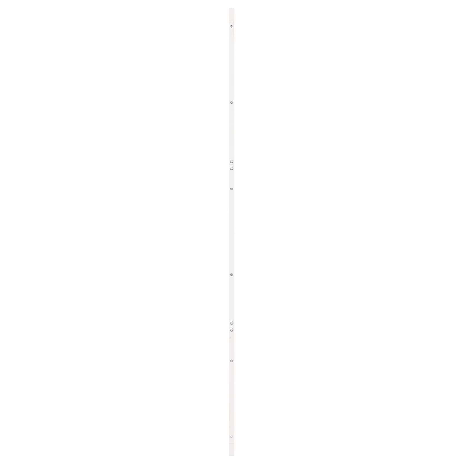 Ladon Ovi Valkoinen 80 X 2,5 X 208 Cm Täysi Mänty