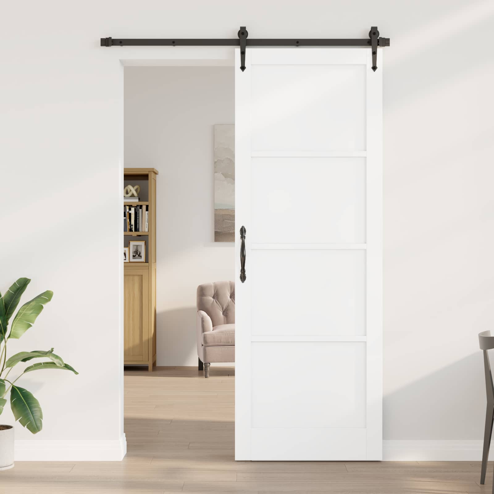 Sisäovi Valkoinen 83 X 232 Cm Vaneri