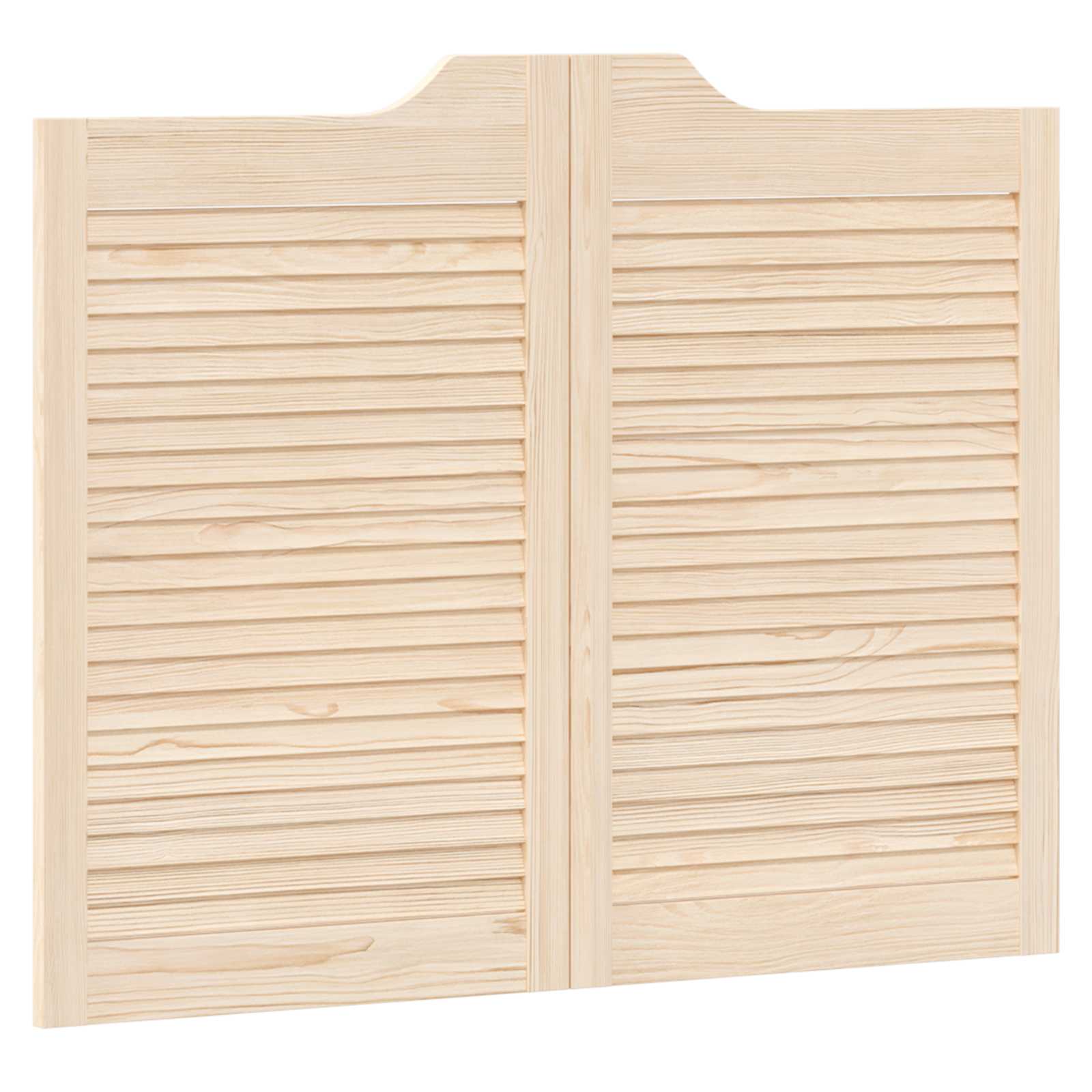 Kääntöovet 2 Pcs Luonnollinen Täysi Mänty