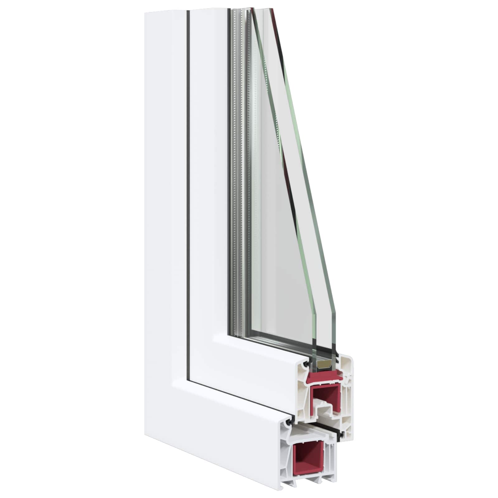 Kellari-Ikkuna Risor 50 X 75 Cm Pvc Ja Lasi Valkoinen