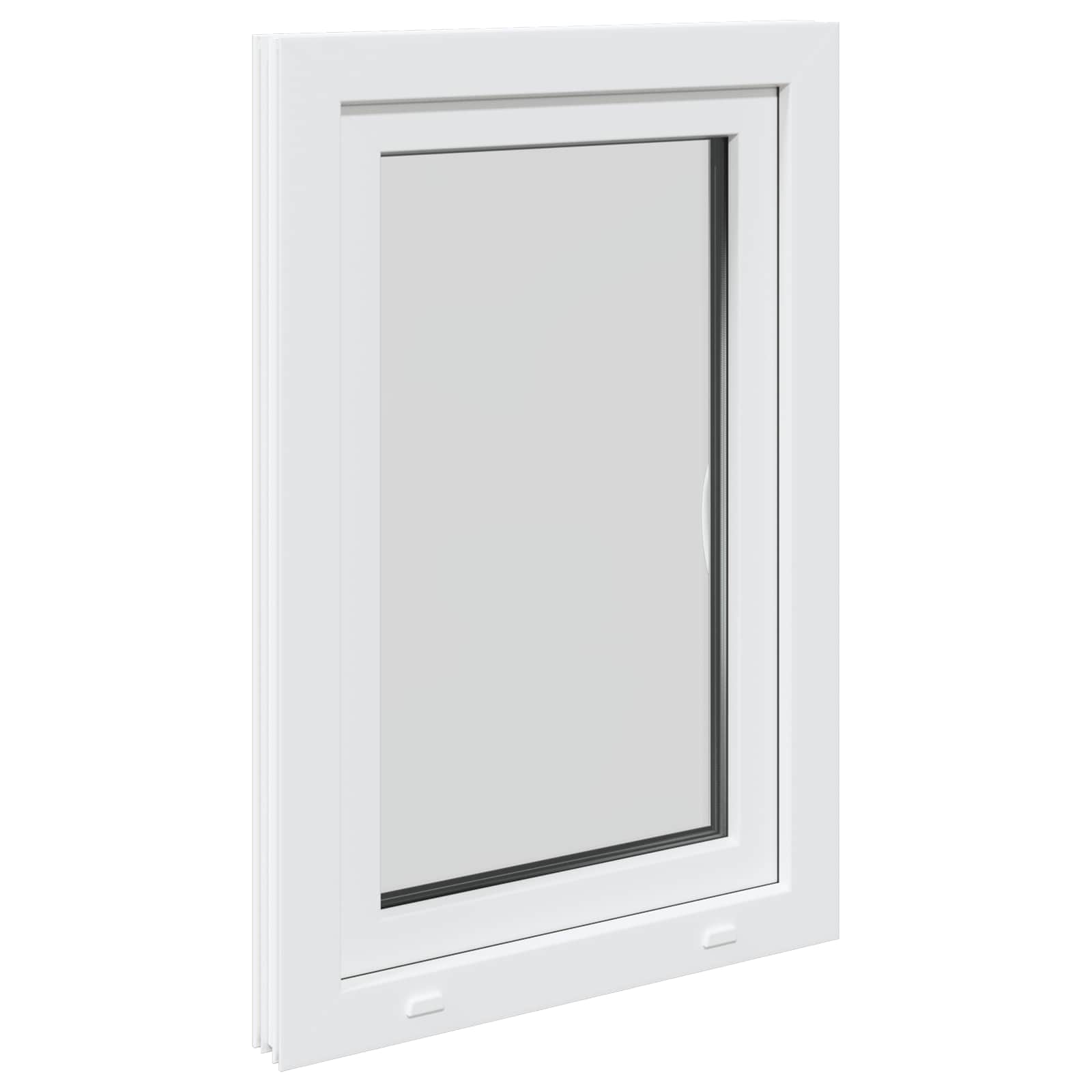 Kellari-Ikkuna Risor 60 X 100 Cm Pvc Ja Lasi Valkoinen