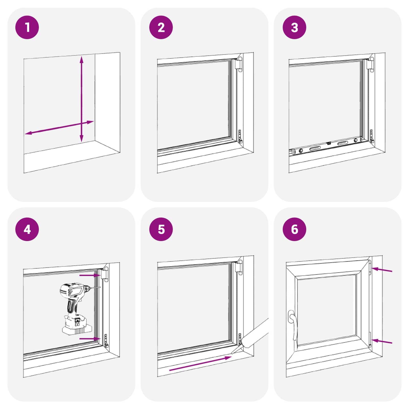 Kellari-Ikkuna Risor 60 X 100 Cm Pvc Ja Lasi Valkoinen