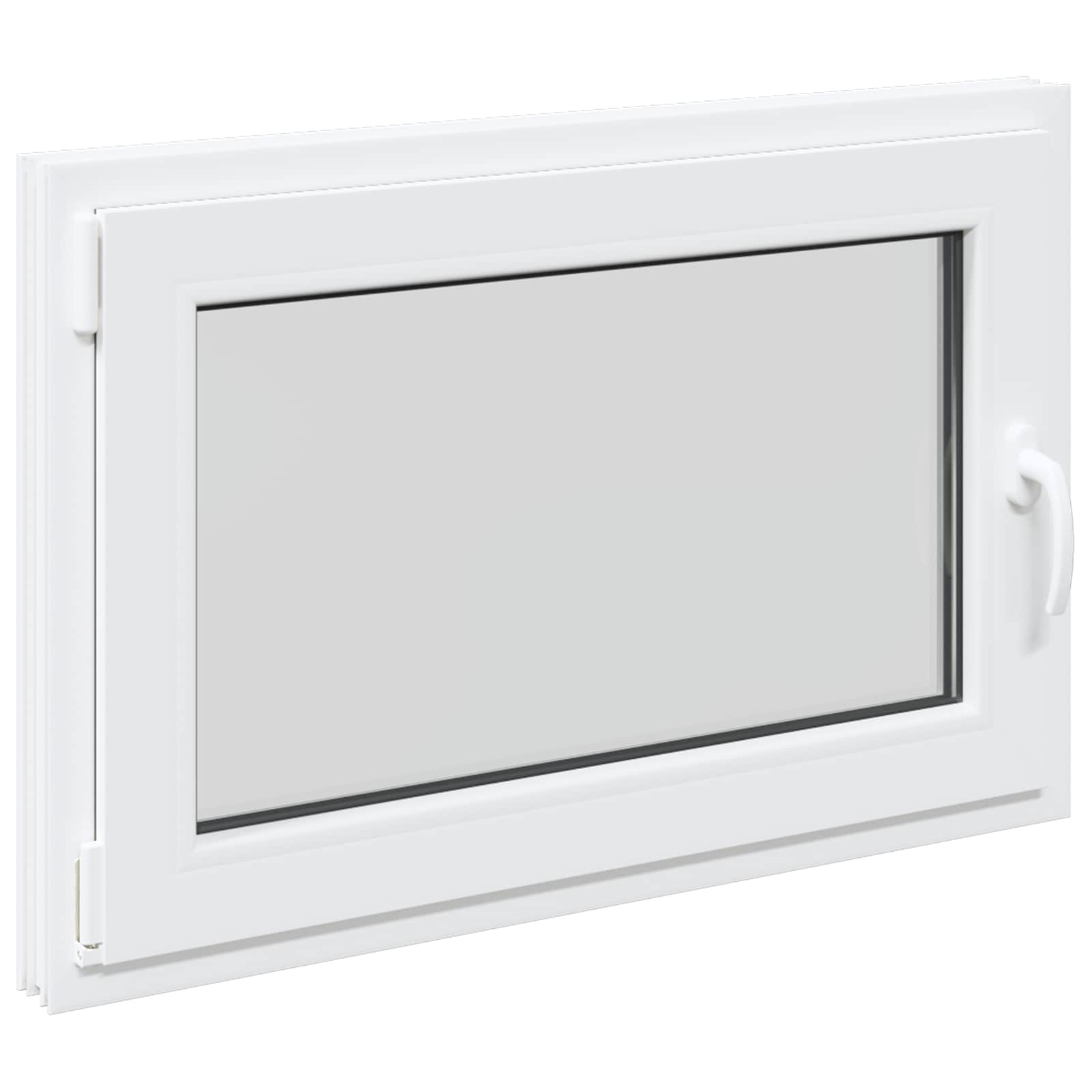 Kellari-Ikkuna Risor 90 X 50 Cm Pvc Ja Lasi Valkoinen