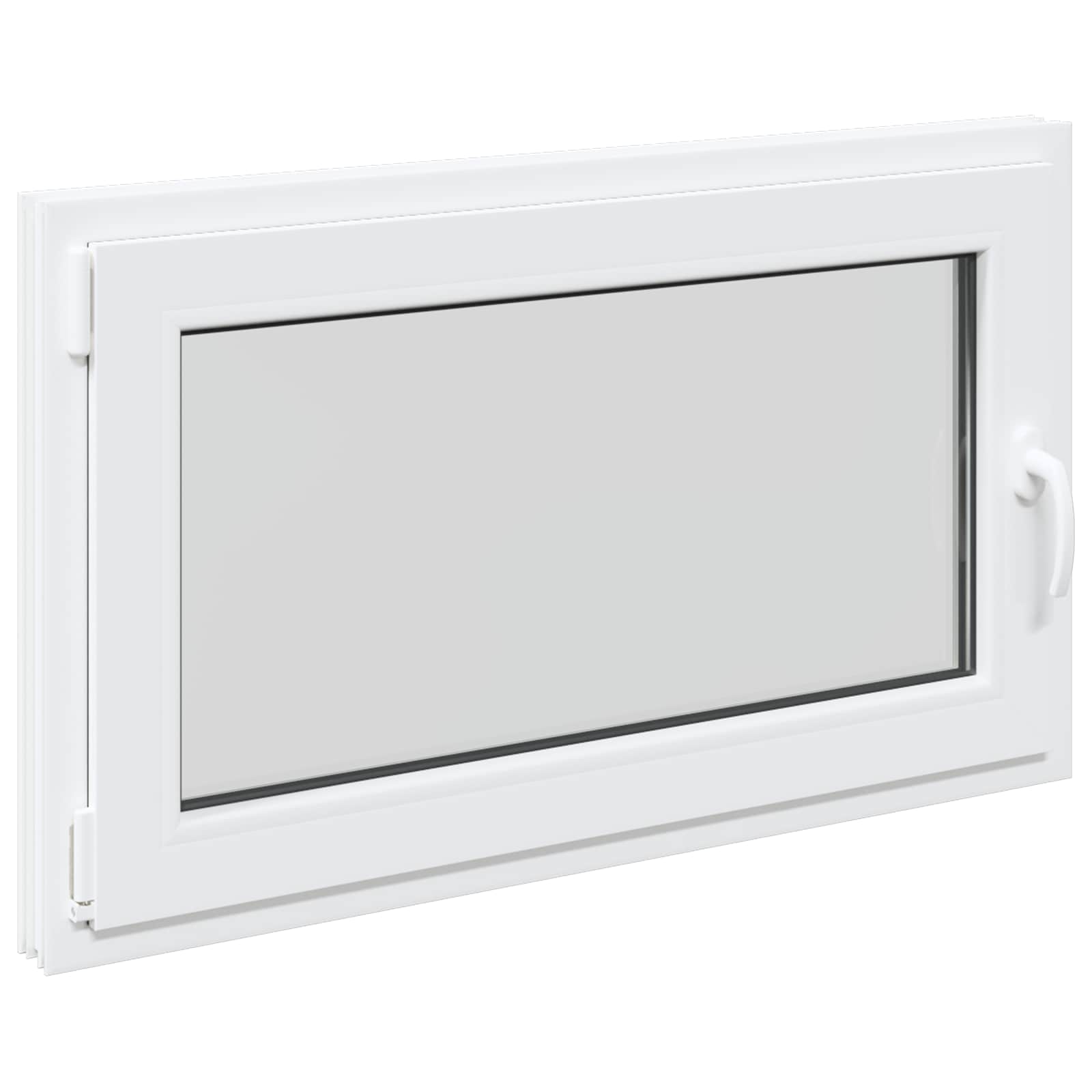 Kellari-Ikkuna Risor 100 X 70 Cm Pvc Ja Lasi Valkoinen
