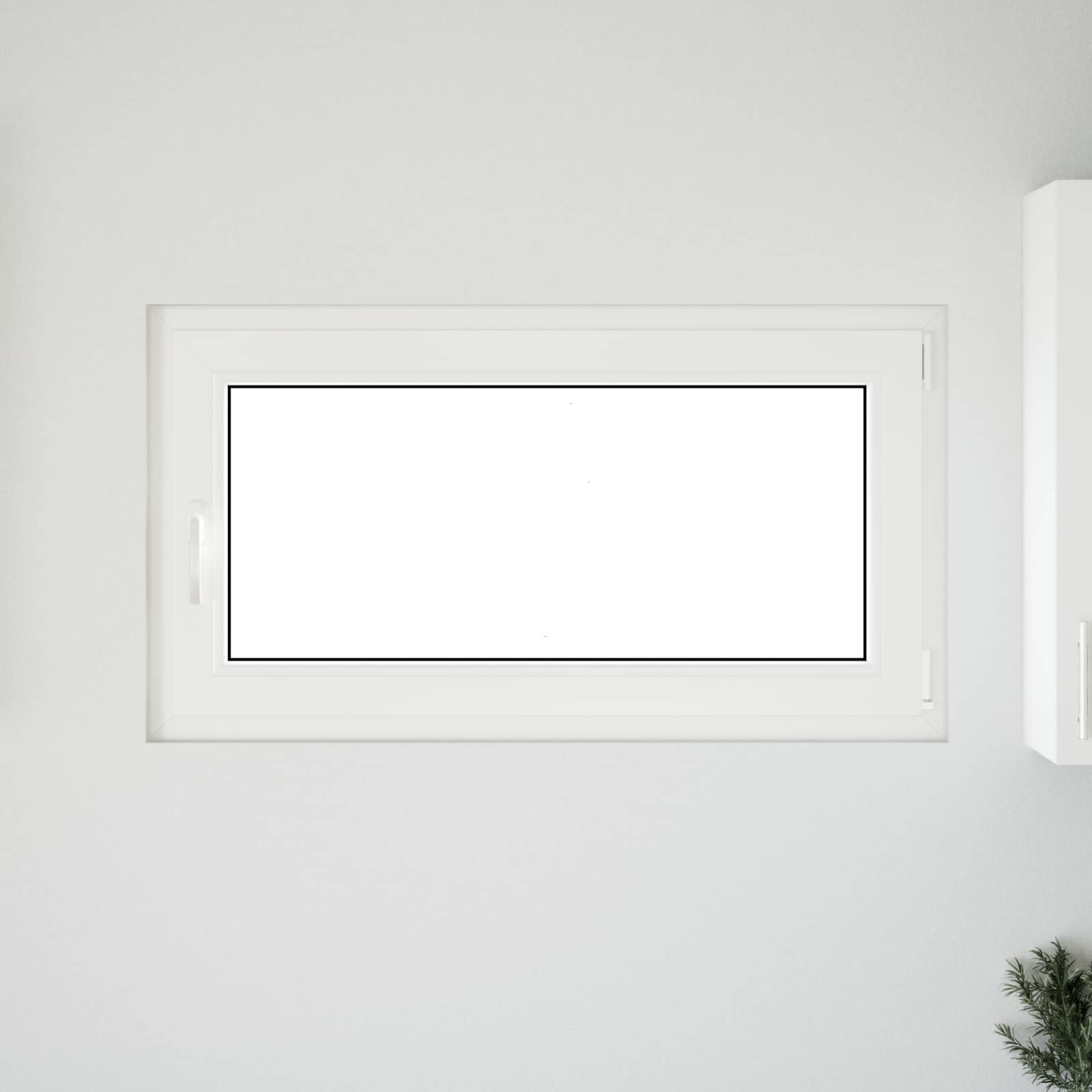 Kellari-Ikkuna Risor 110 X 60 Cm Pvc Ja Lasi Valkoinen