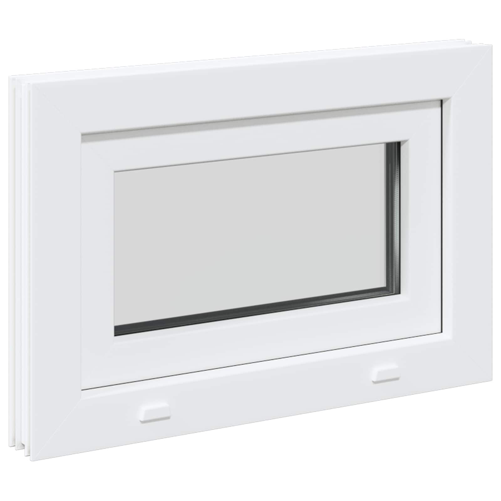 Kellari-Ikkuna Risor 60 X 40 Cm Pvc Ja Lasi Valkoinen