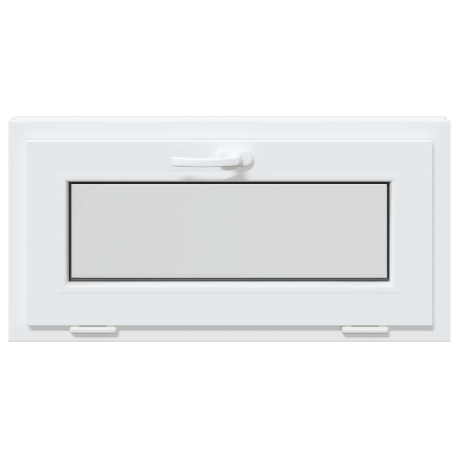 Kellari-Ikkuna Risor 80 X 40 Cm Pvc Ja Lasi Valkoinen