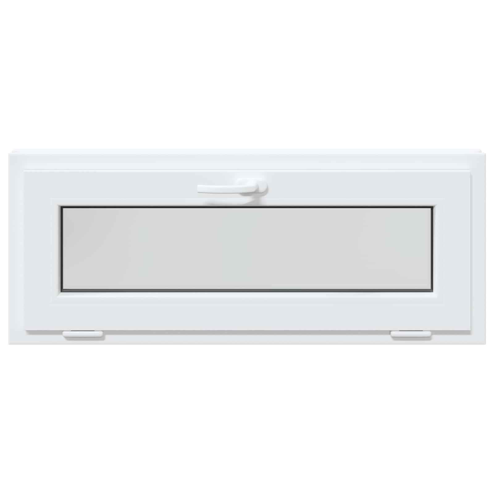 Kellari-Ikkuna Risor 100 X 40 Cm Pvc Ja Lasi Valkoinen