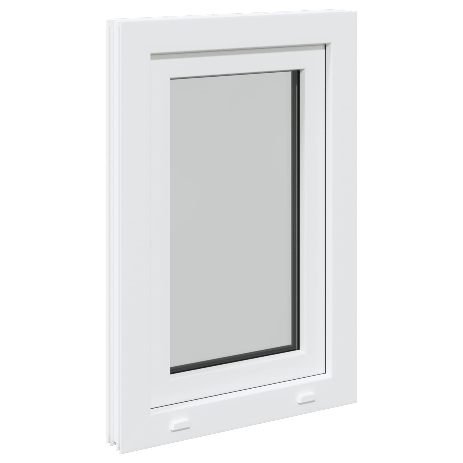 Kellari-Ikkuna Risor 50 X 75 Cm Pvc Ja Lasi Valkoinen
