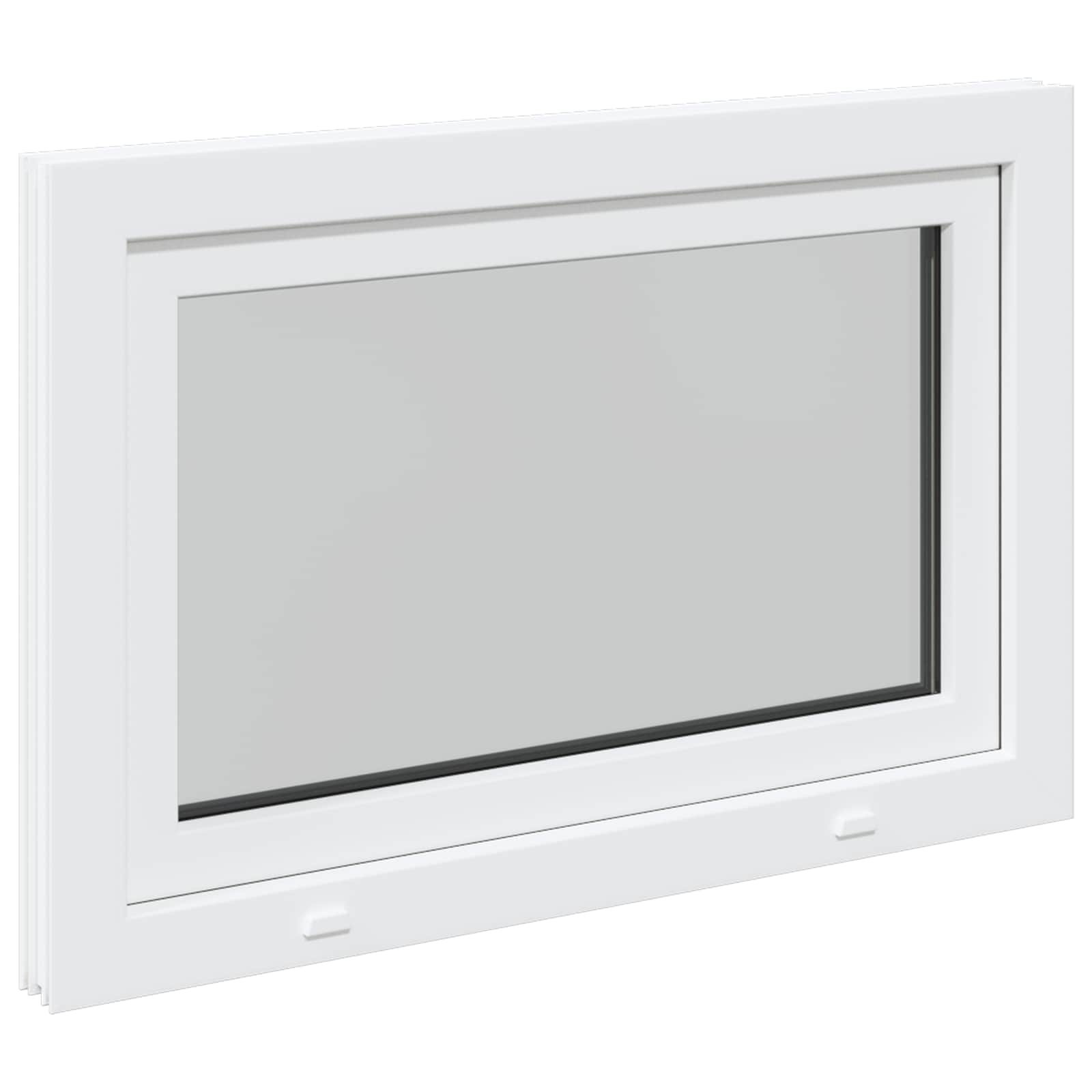 Kellari-Ikkuna Risor 90 X 50 Cm Pvc Ja Lasi Valkoinen