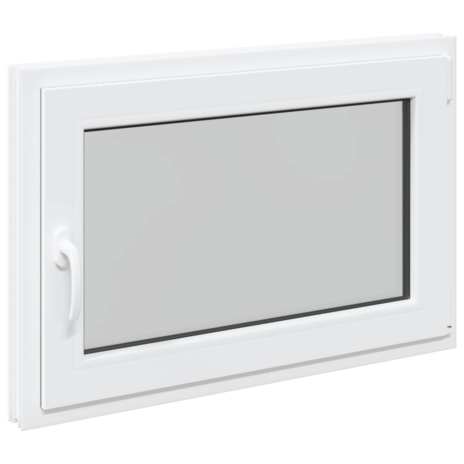 Kellari-Ikkuna Risor 90 X 70 Cm Pvc Ja Lasi Valkoinen