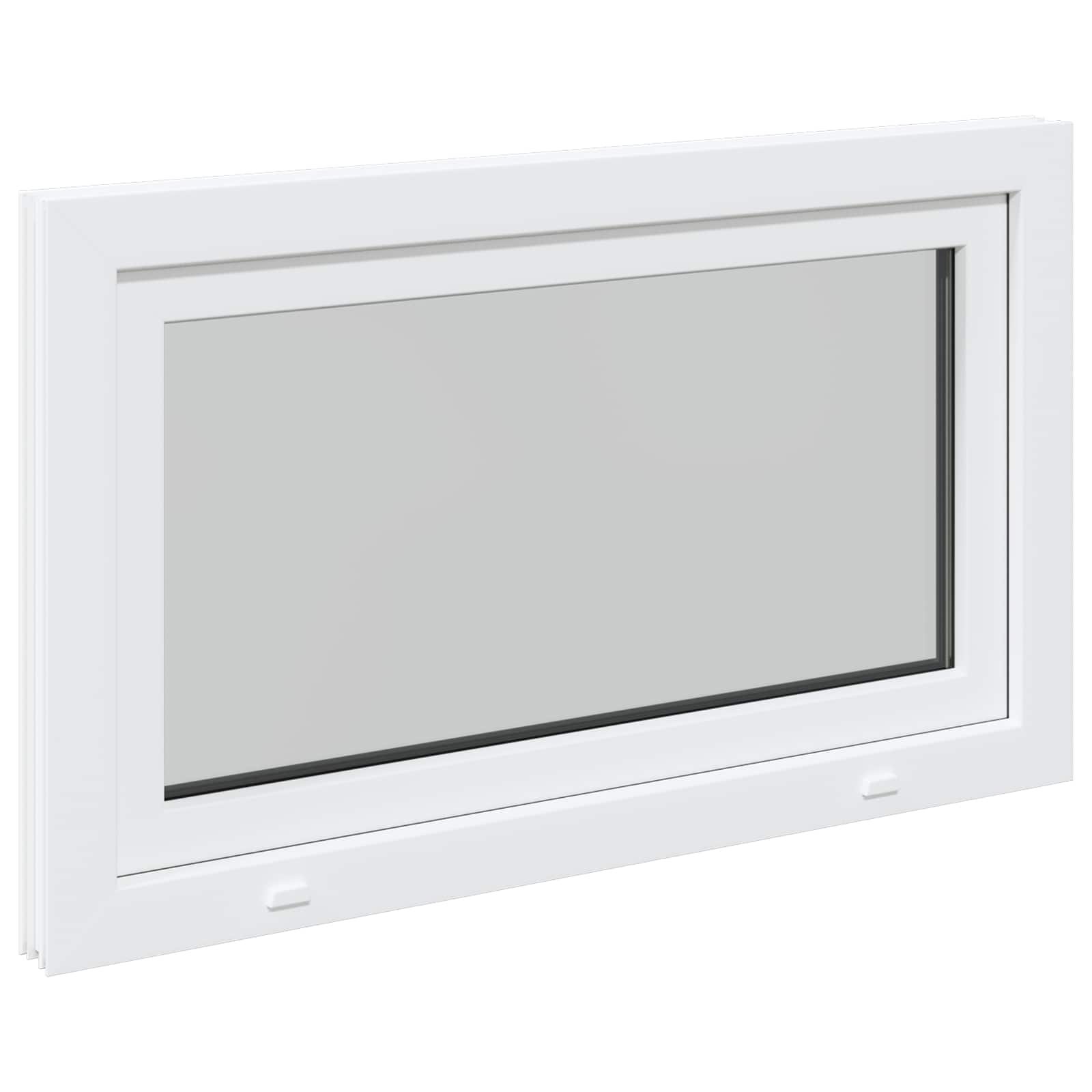 Kellari-Ikkuna Risor 100 X 50 Cm Pvc Ja Lasi Valkoinen